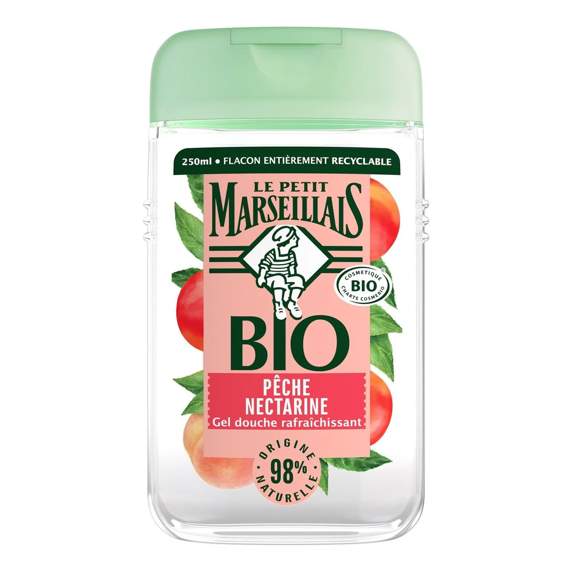 Gel Douche Rafraichissant Pêche Nectarine Bio LE PETIT MARSEILLAIS