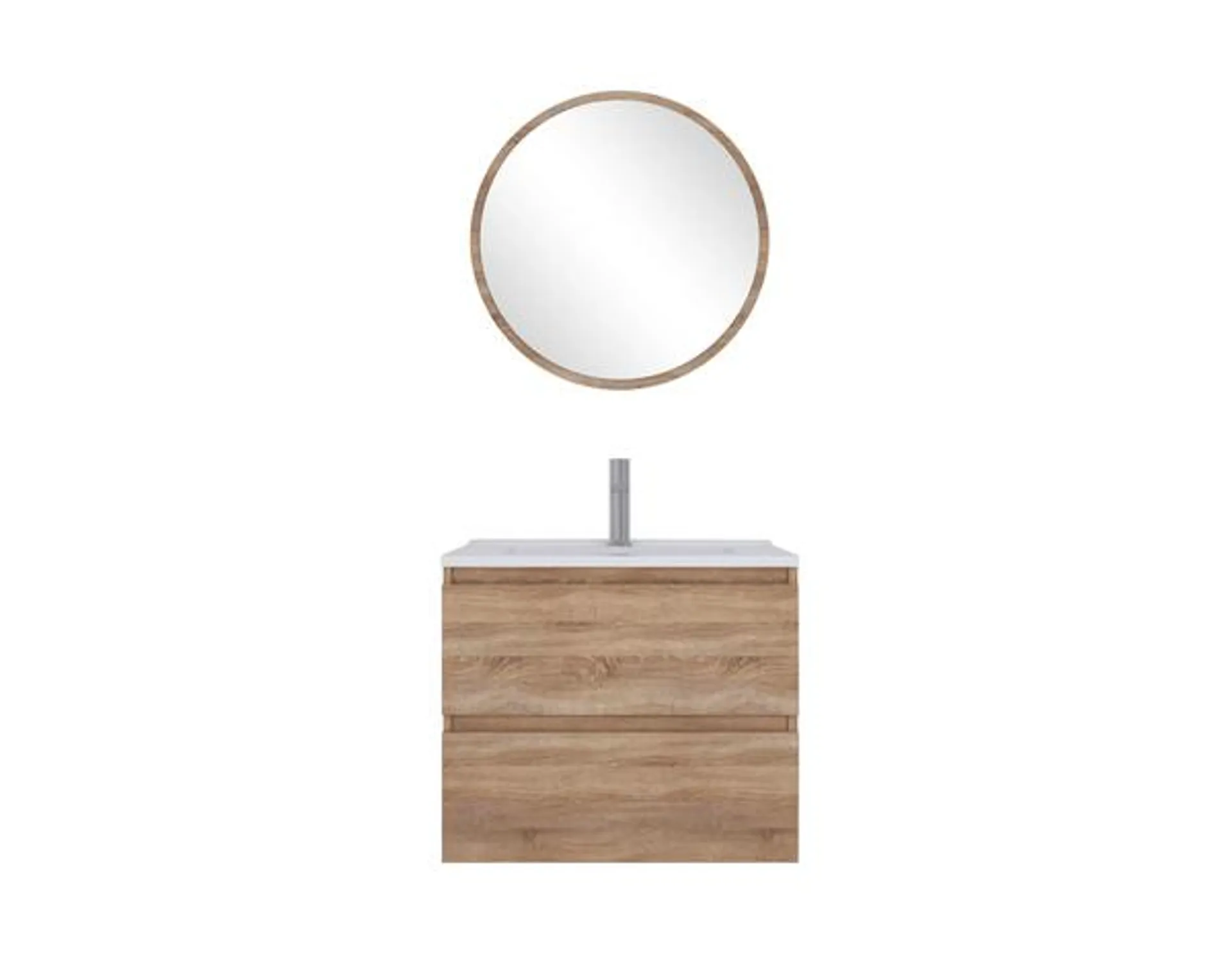 Ensemble meuble + vasque + miroir "Tiny" L. 60 cm