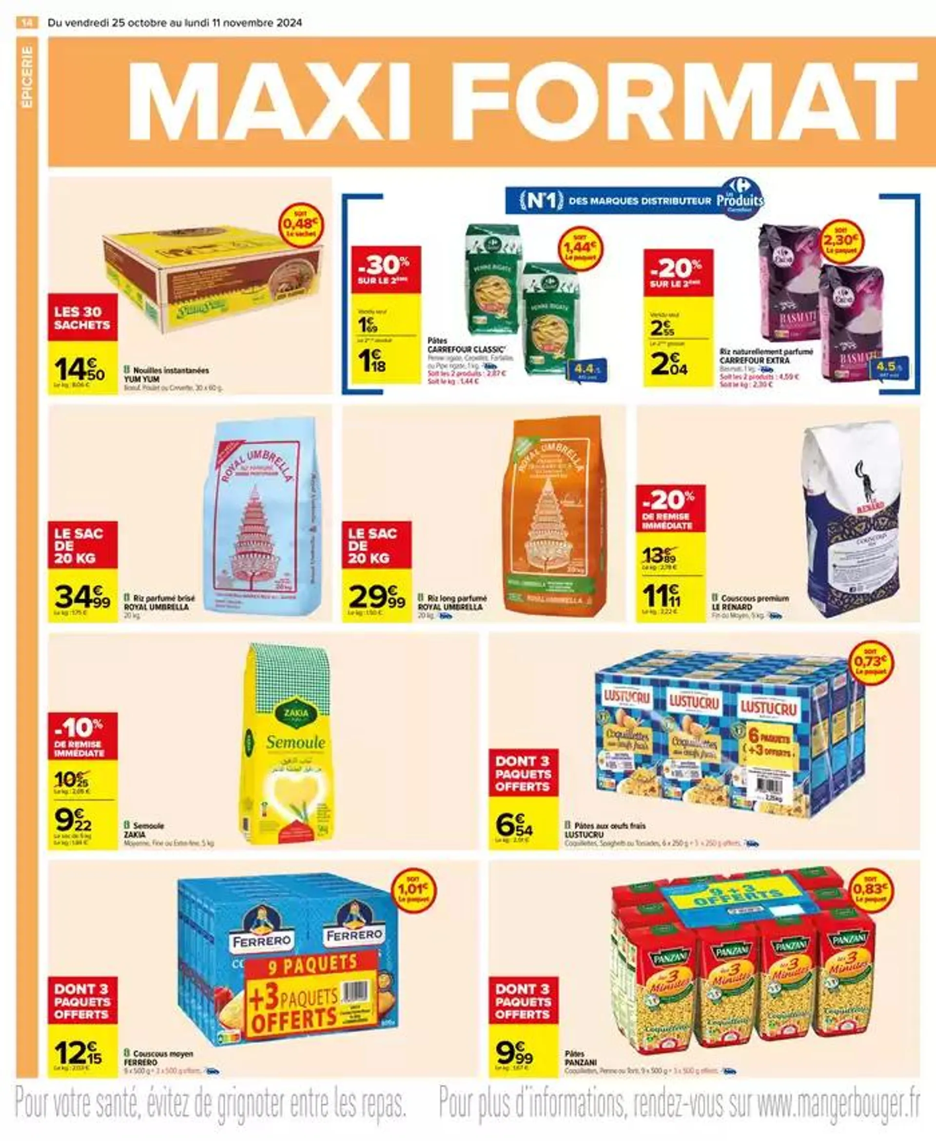 MAXI FORMAT MINI PRIX du 25 octobre au 11 novembre 2024 - Catalogue page 14