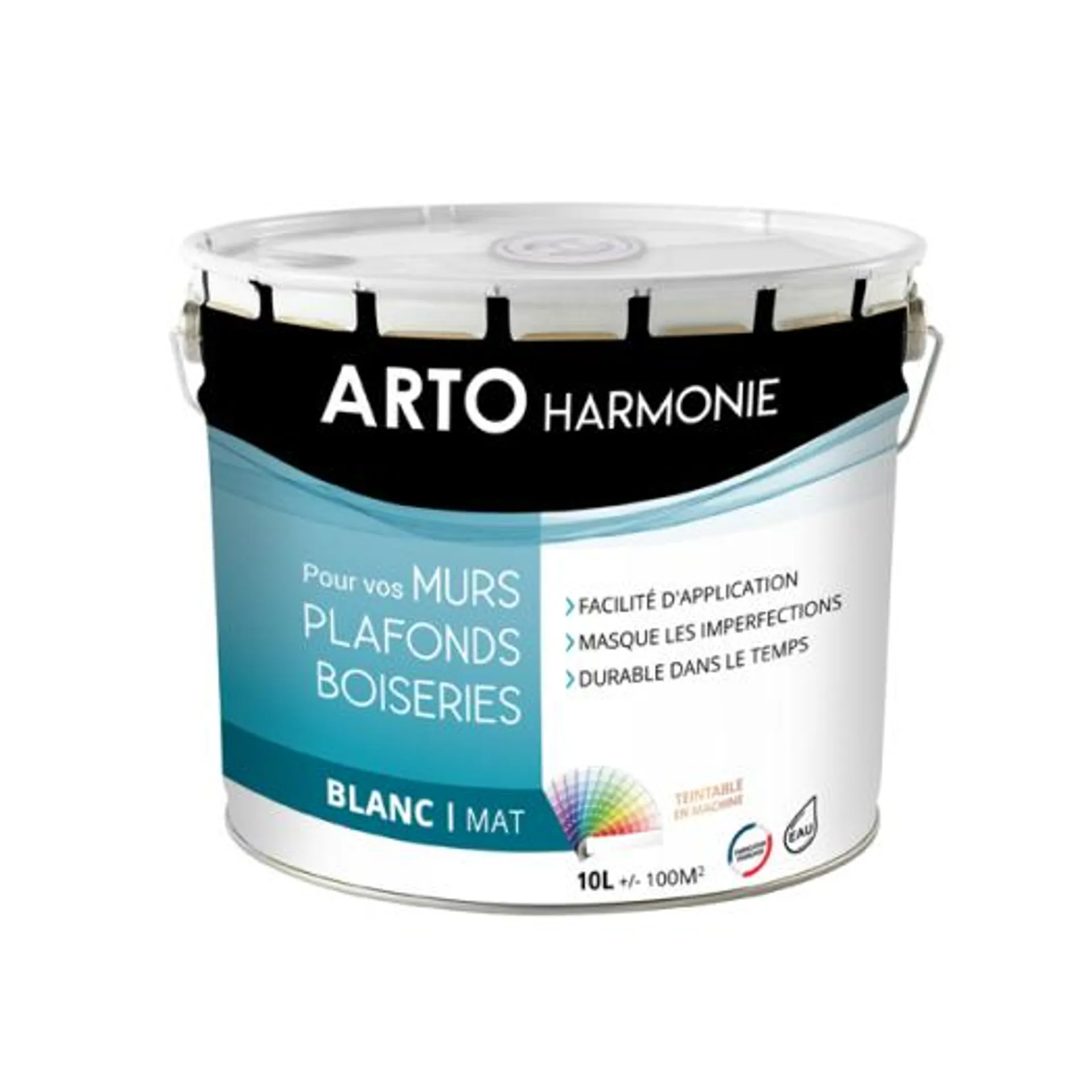 Peinture Arto Harmonie Murs, plafonds et boiserie intérieur blanc mat 10L