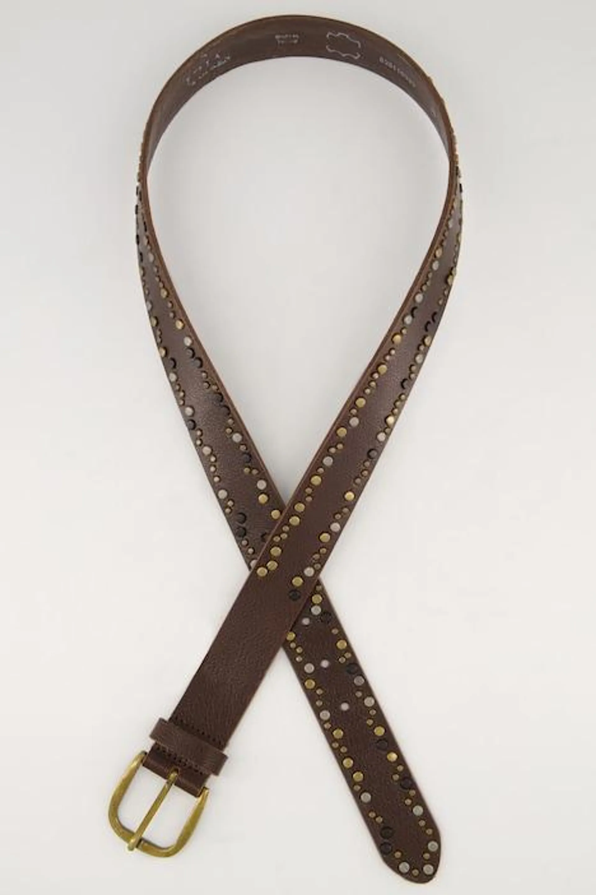 Ceinture en cuir, rivets