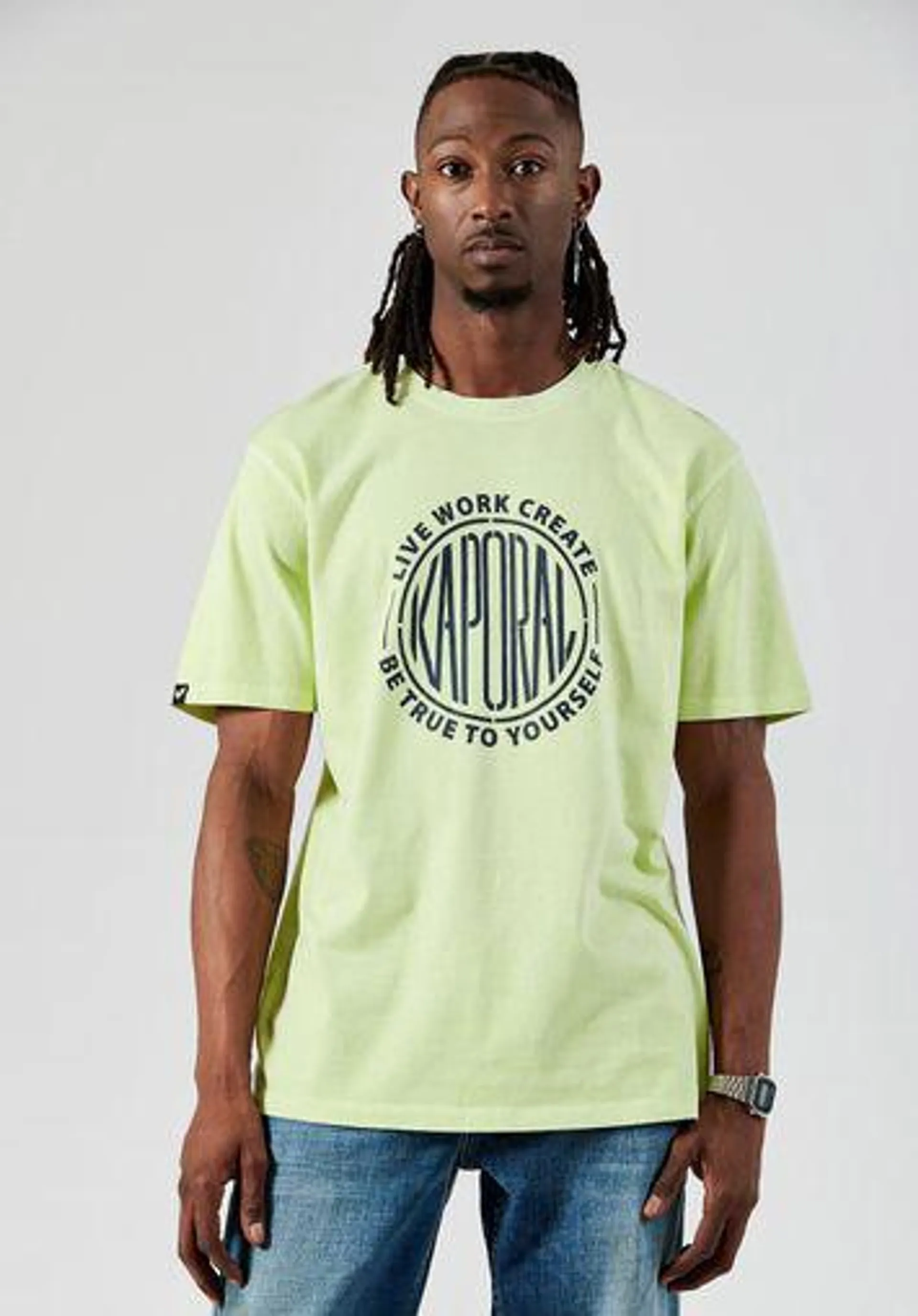 T-shirt vert Homme 100% coton