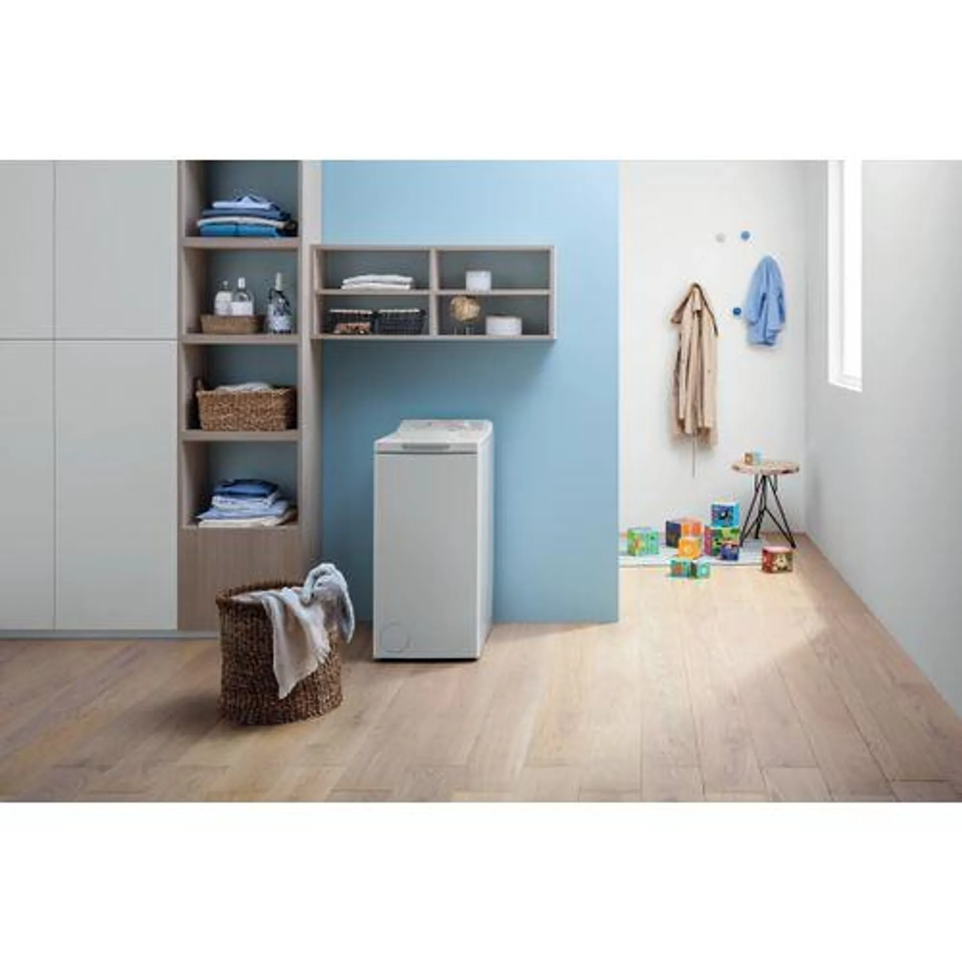 INDESIT Lave linge top BTWL50300FR/N 5kg Blanc