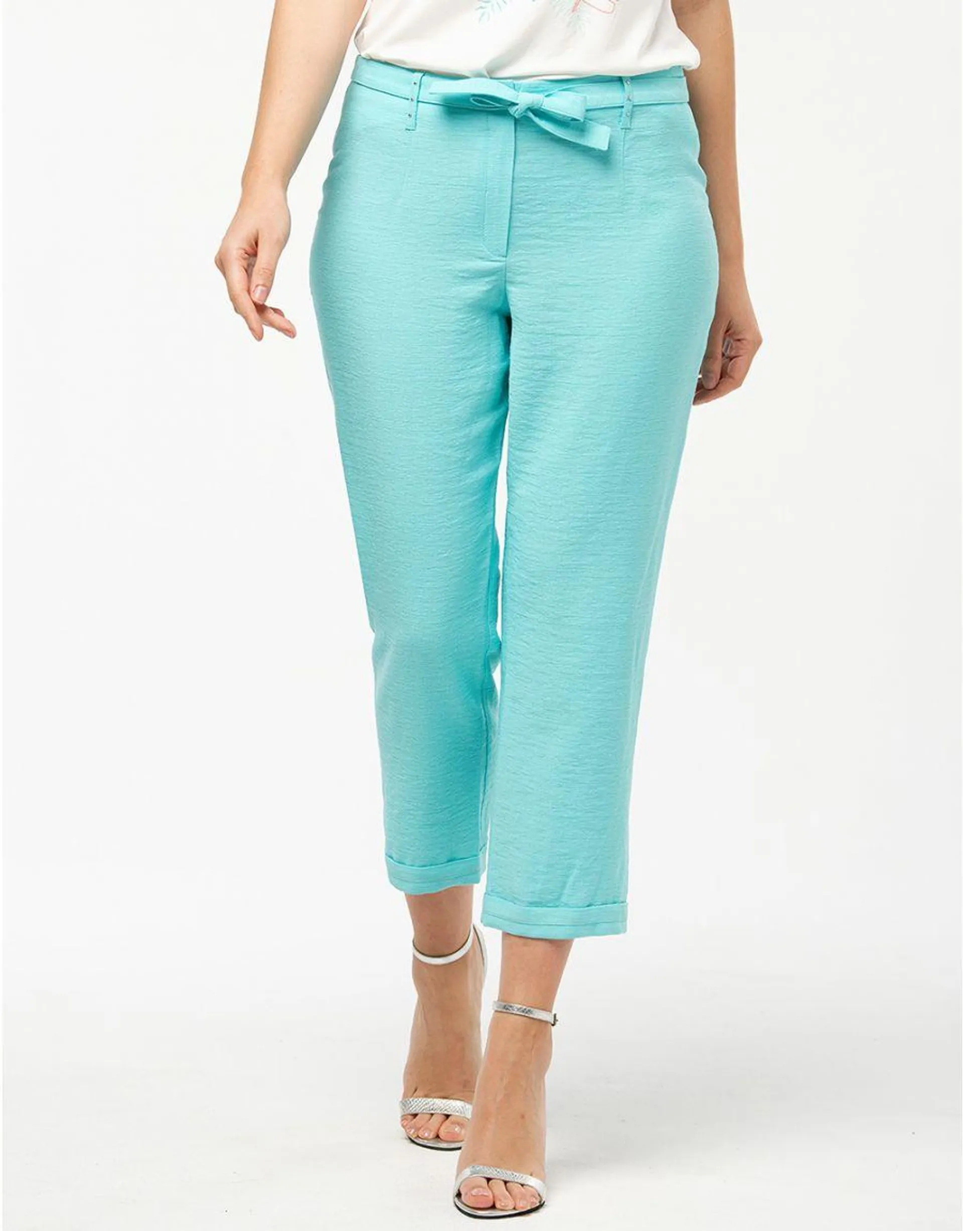 Pantacourt chic turquoise