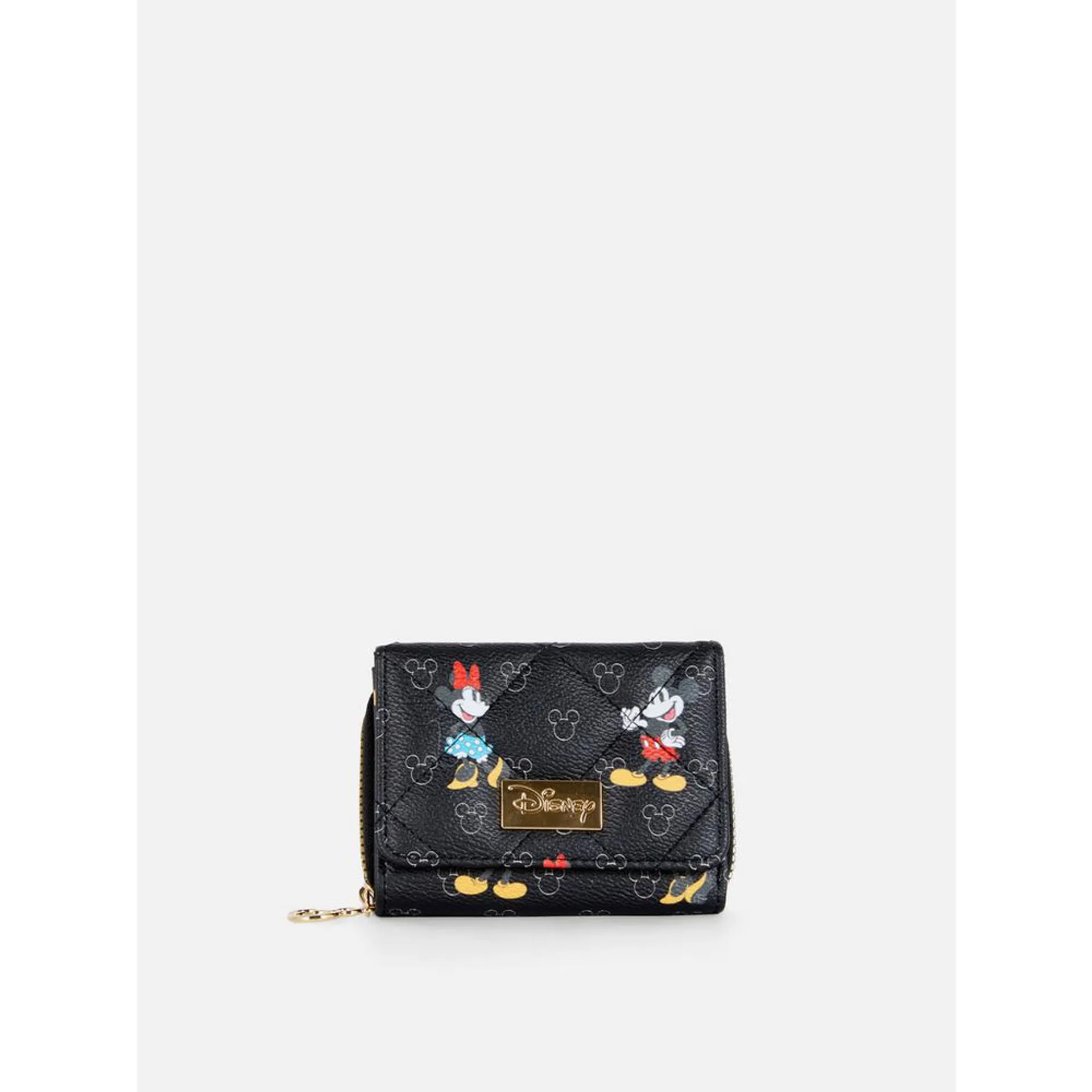 Porte-monnaie avec monogrammes Disney Mickey et Minnie Mouse