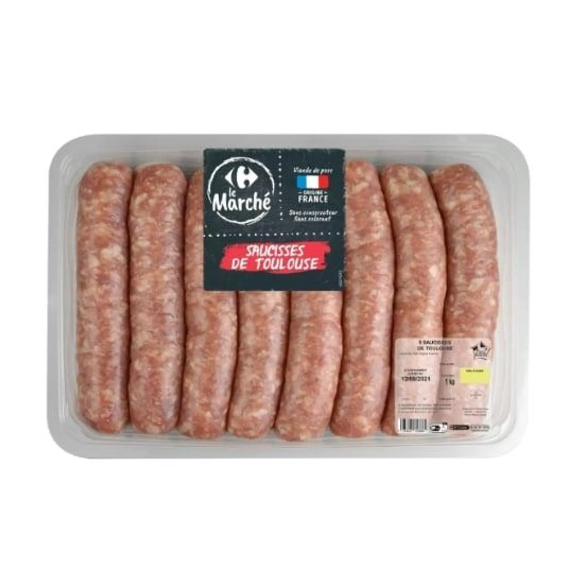 Saucisses de Toulouse FILIERE QUALITE CARREFOUR