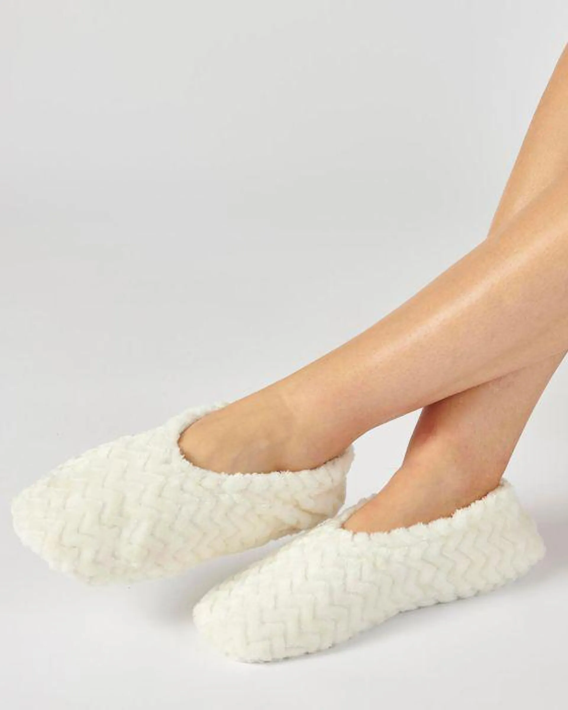 Chaussons d'intérieur moelleux maille Thermolactyl