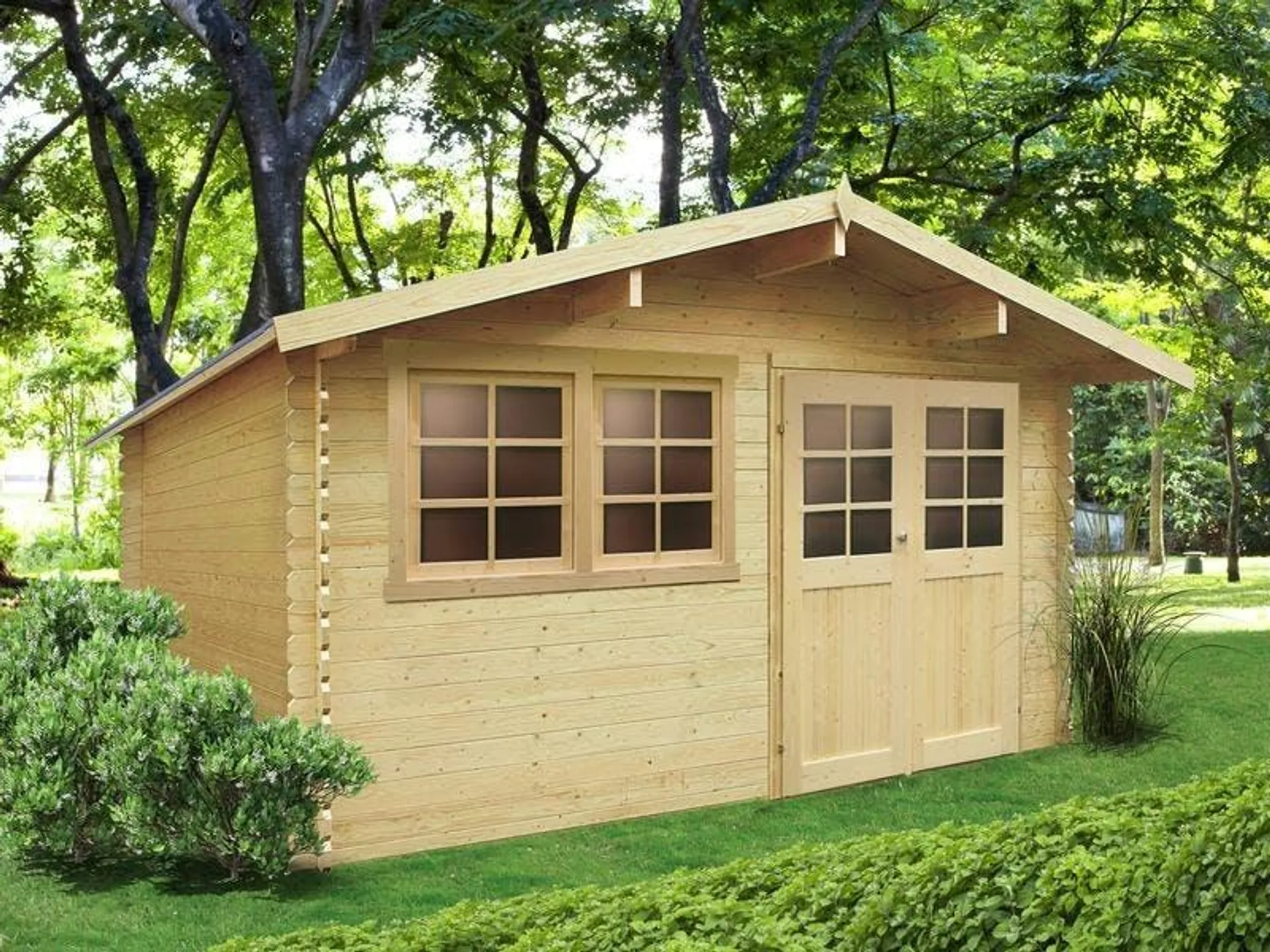 Solid Abri De Jardin Niort Bois 28mm 10.82m²