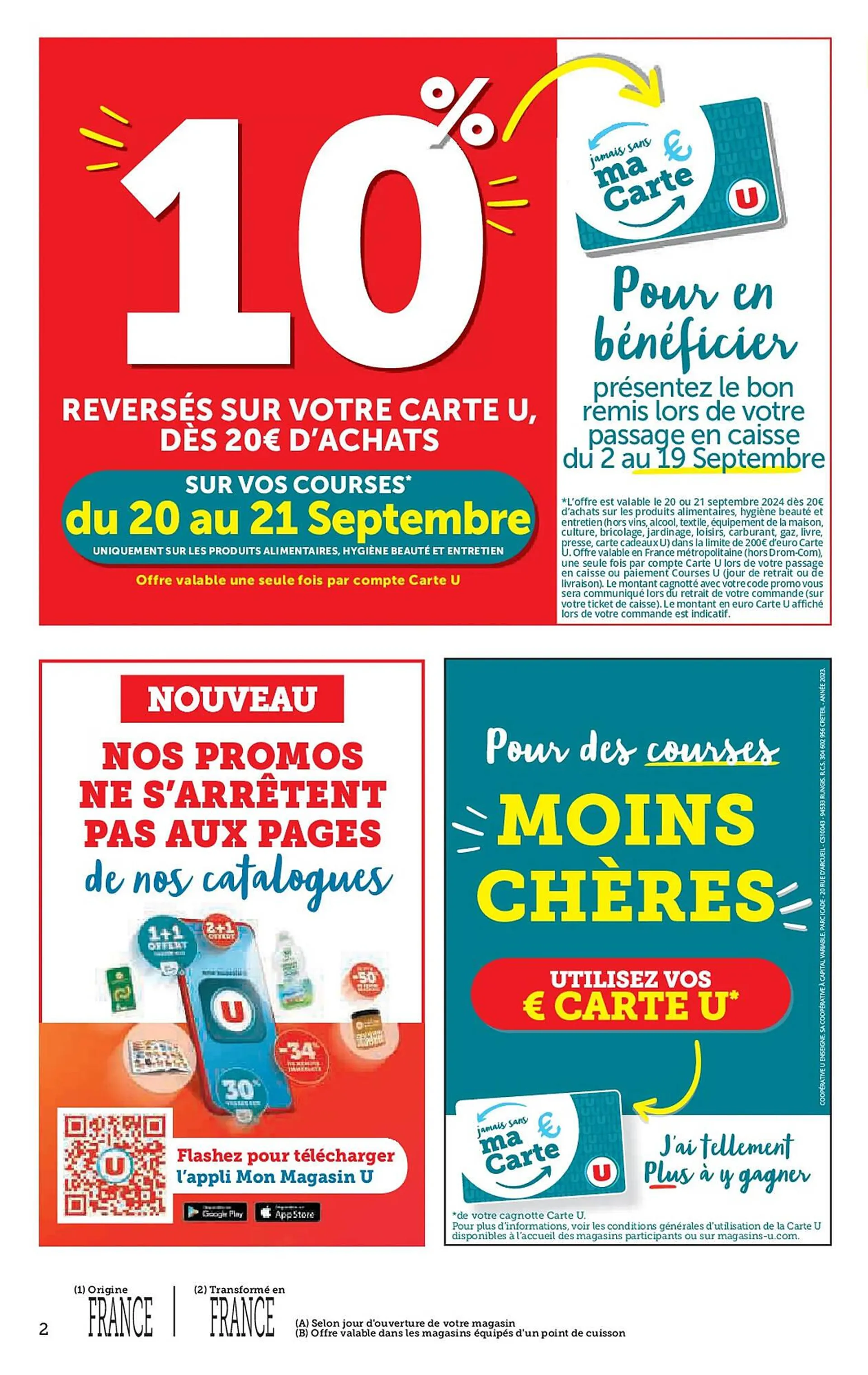 Catalogue U Express du 17 septembre au 29 septembre 2024 - Catalogue page 2