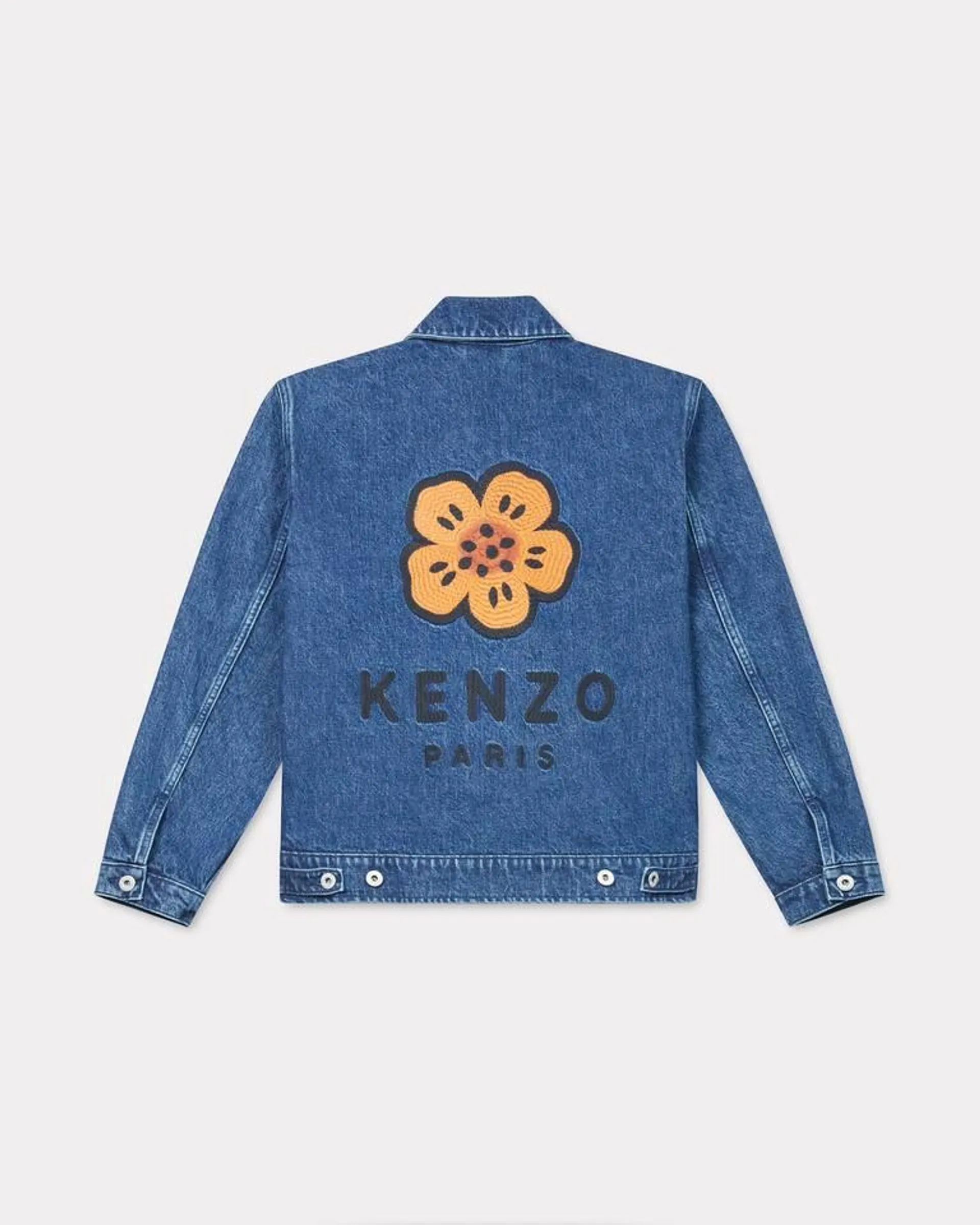 Veste trucker oversize 'Boke Flower' en denim japonais