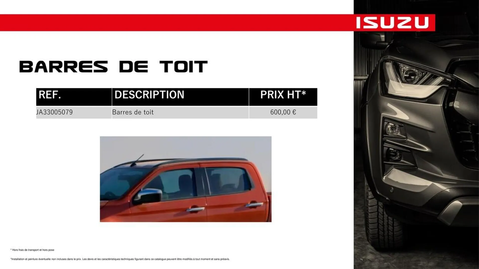 Catalogue ACCESSOIRES D-MAX - N60 N57  - 25