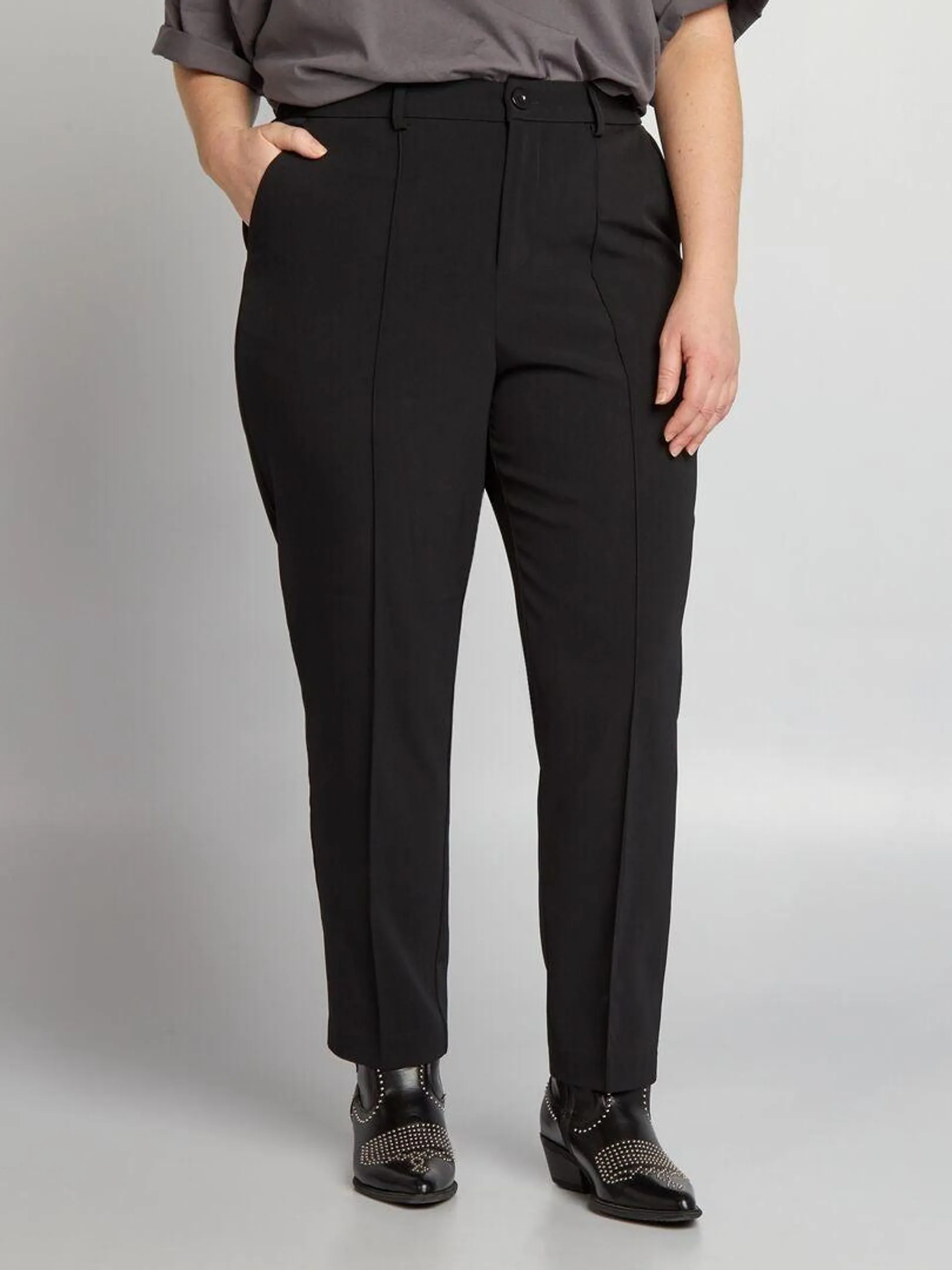 Pantalon cigarette - noir