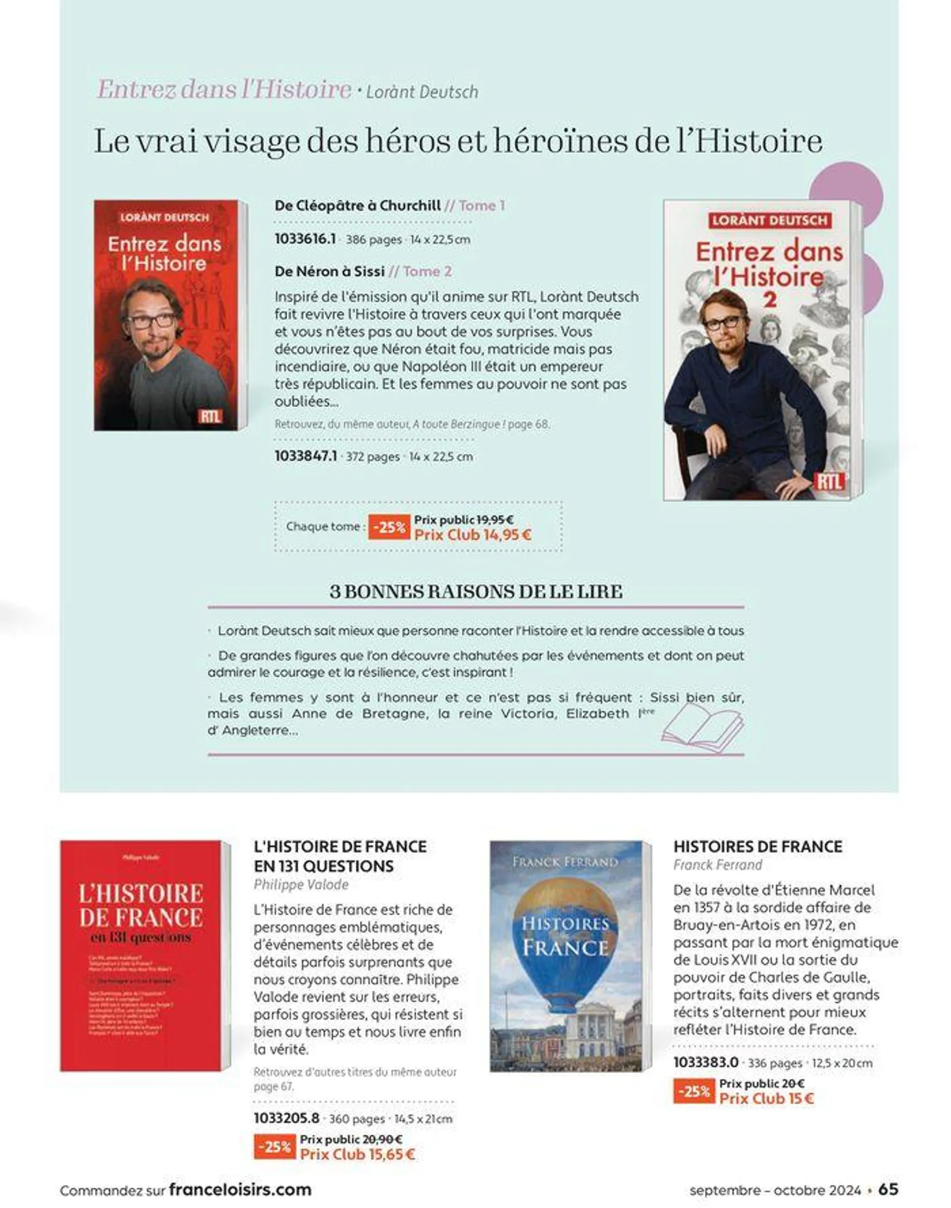 Septembre - Octobre 2024 du 2 septembre au 31 octobre 2024 - Catalogue page 65