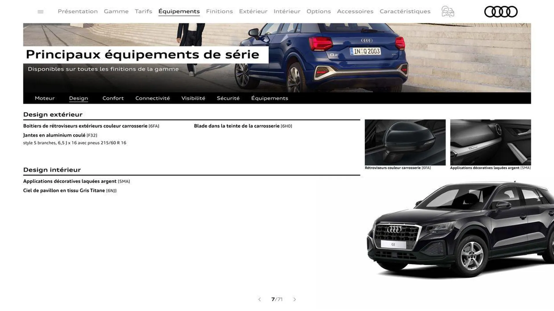 Audi Q2 du 20 août au 31 décembre 2024 - Catalogue page 7