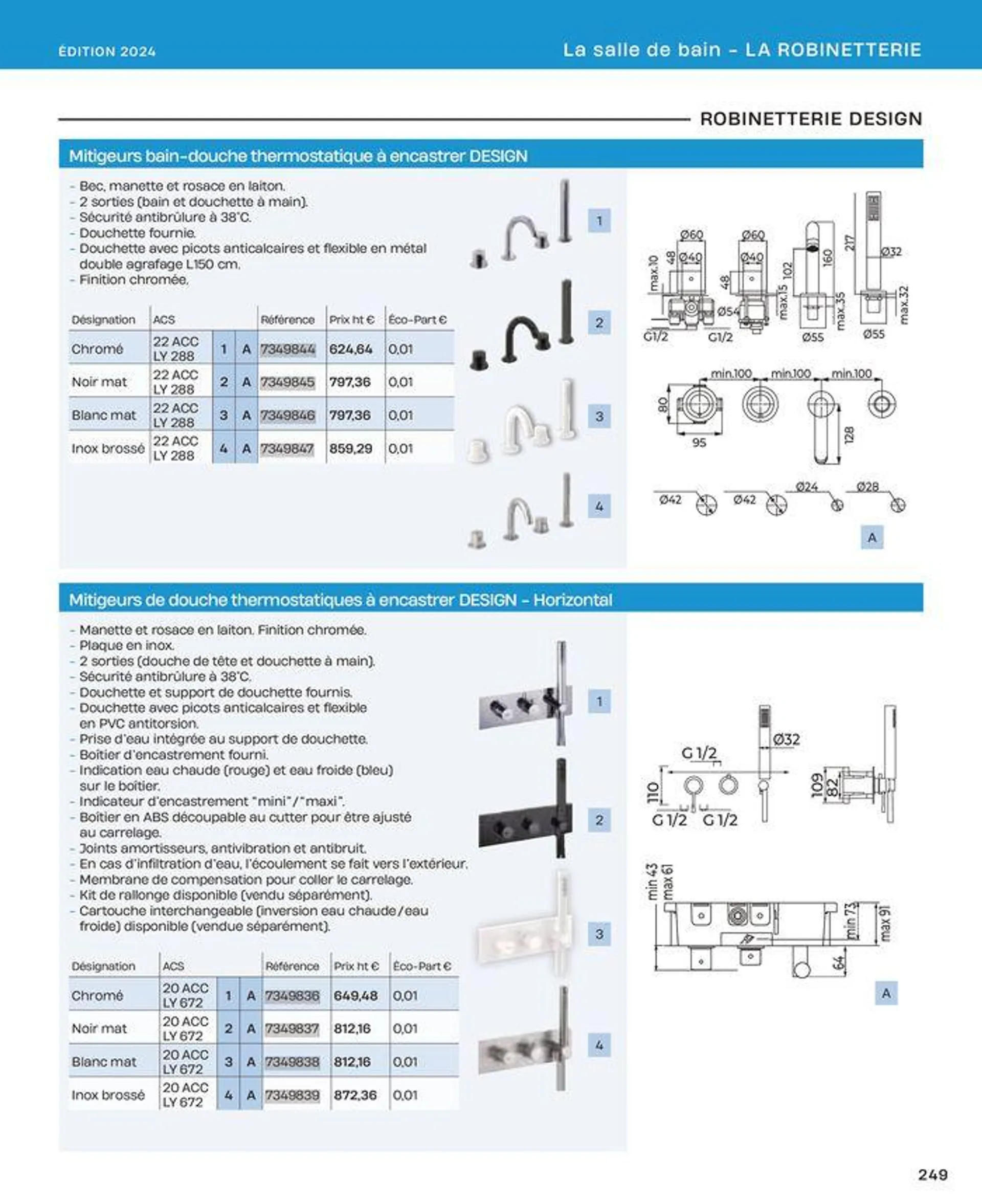 La salle de bain en toute sérénité du 2 juillet au 31 décembre 2024 - Catalogue page 249