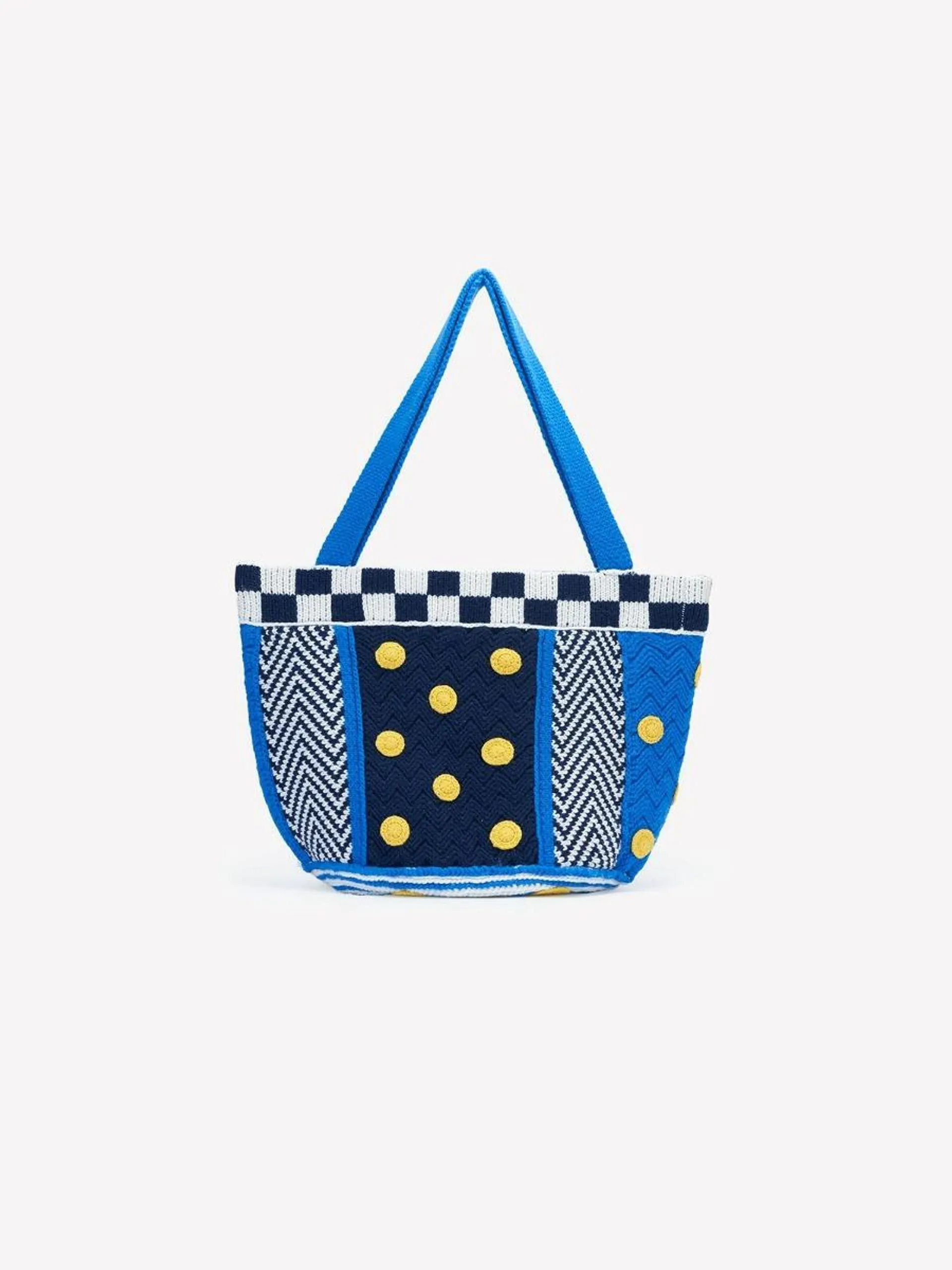 CASIMIR BAG IN MERINO WOOL BLUE