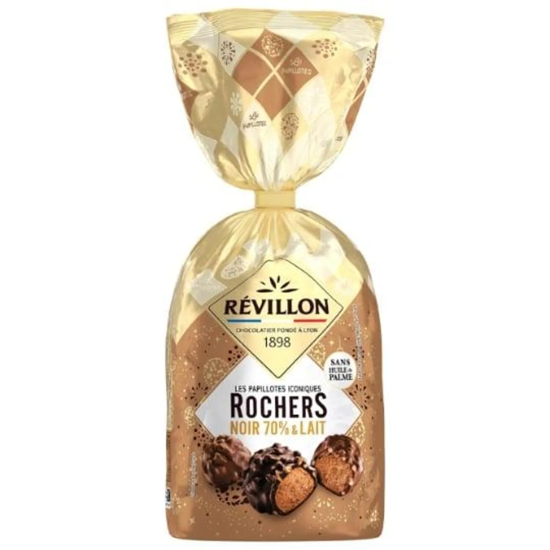 Papillotes rocher noir et lait PAPILLOTES REVILLON