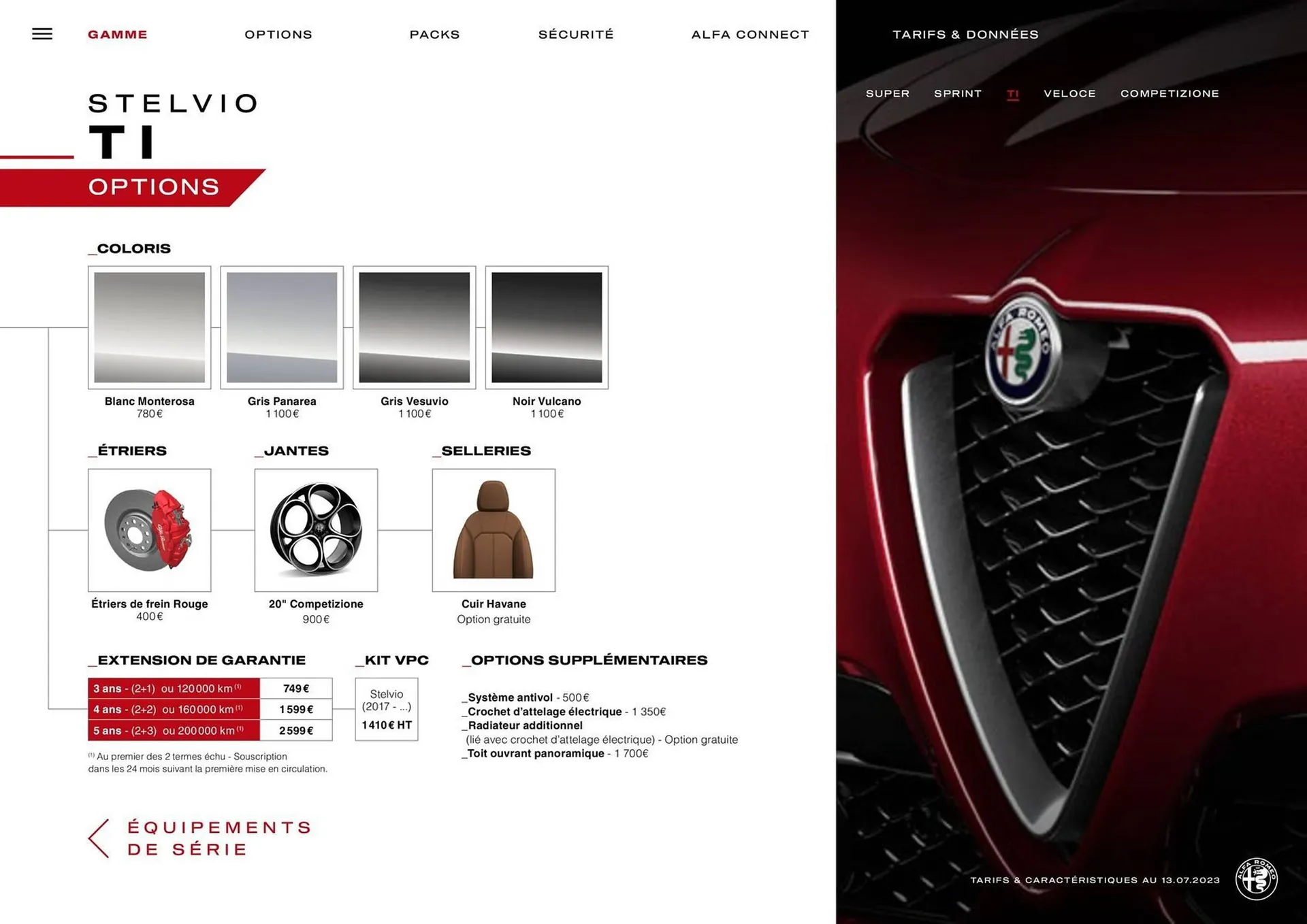 Catalogue Alfa Romeo Stelvio du 29 décembre au 28 décembre 2024 - Catalogue page 10