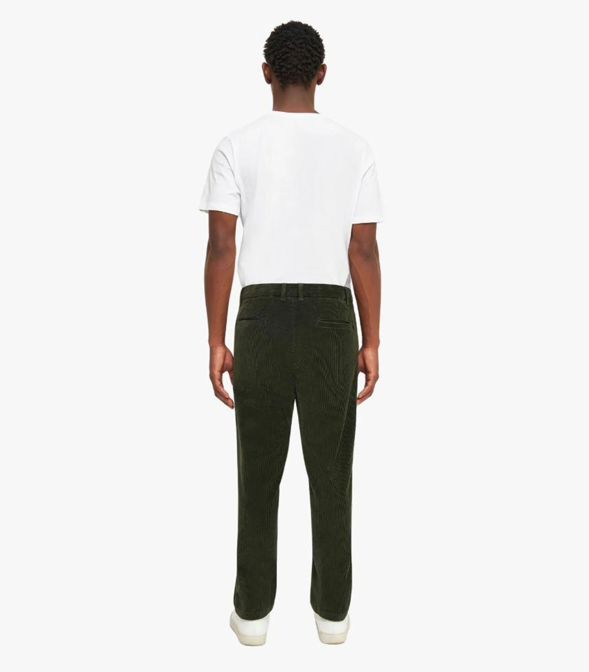 CHINO VELOURS REGULAR KAKI