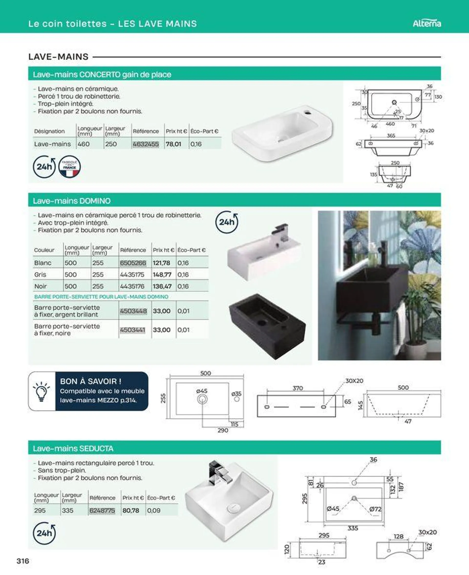 La salle de bain en toute sérénité du 2 juillet au 31 décembre 2024 - Catalogue page 316