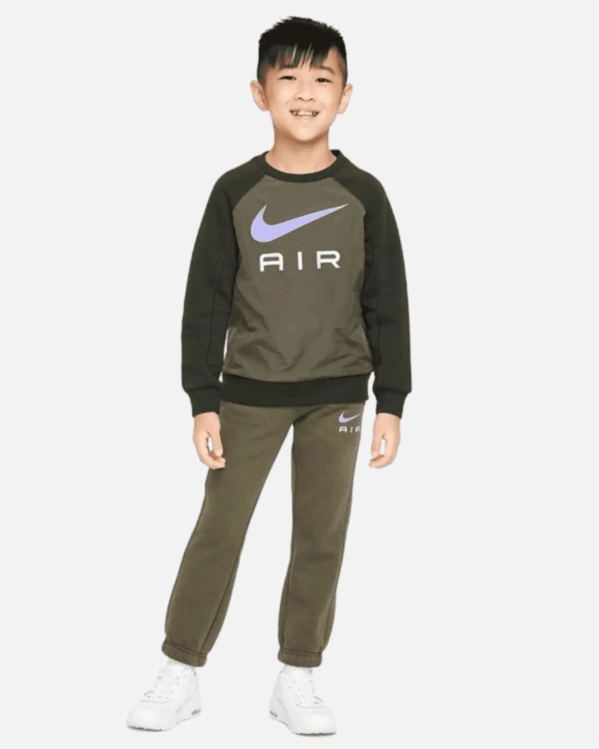 Nike Air Crew Kids Sportswear Set - Khaki