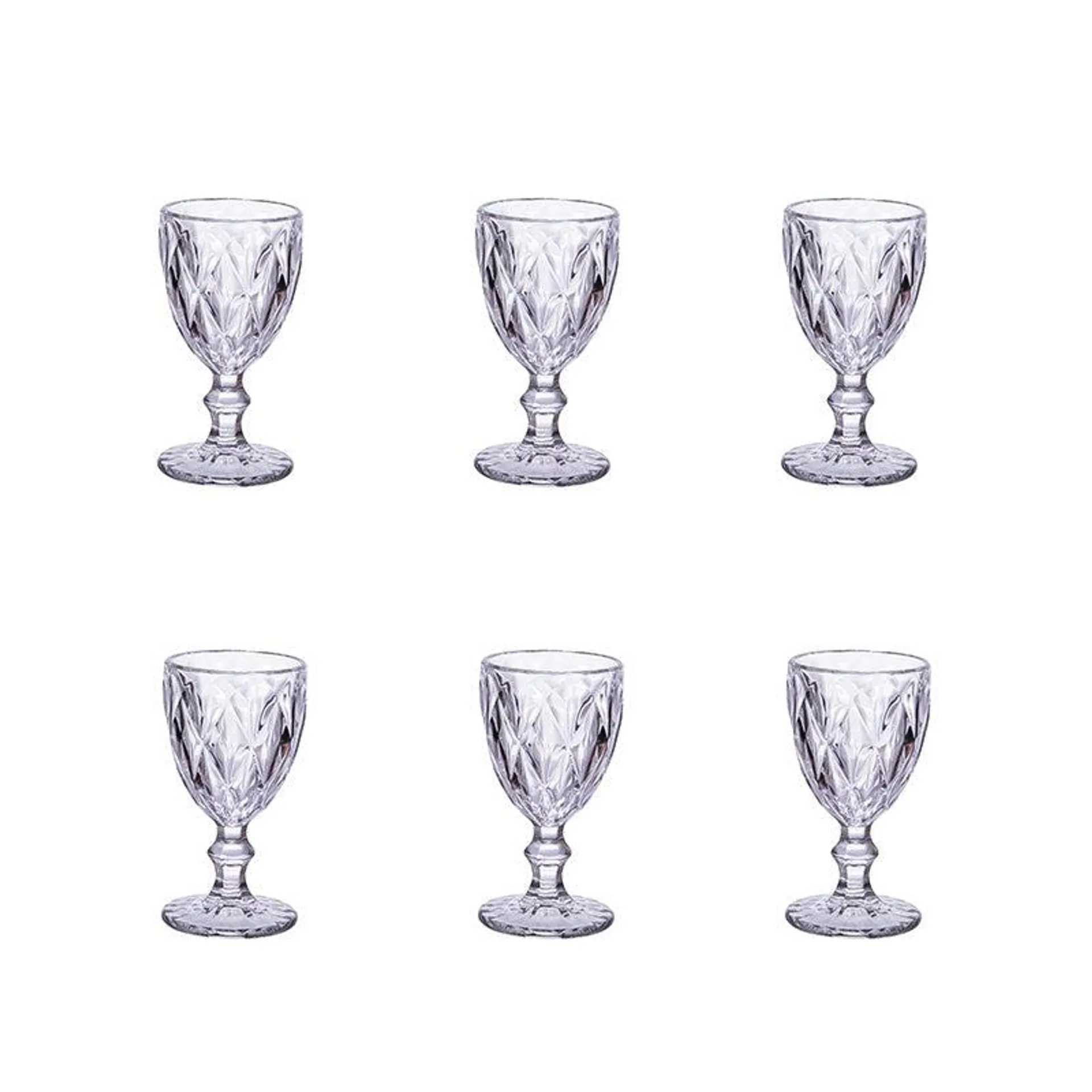 Lot de 6 verres à vin 250ml