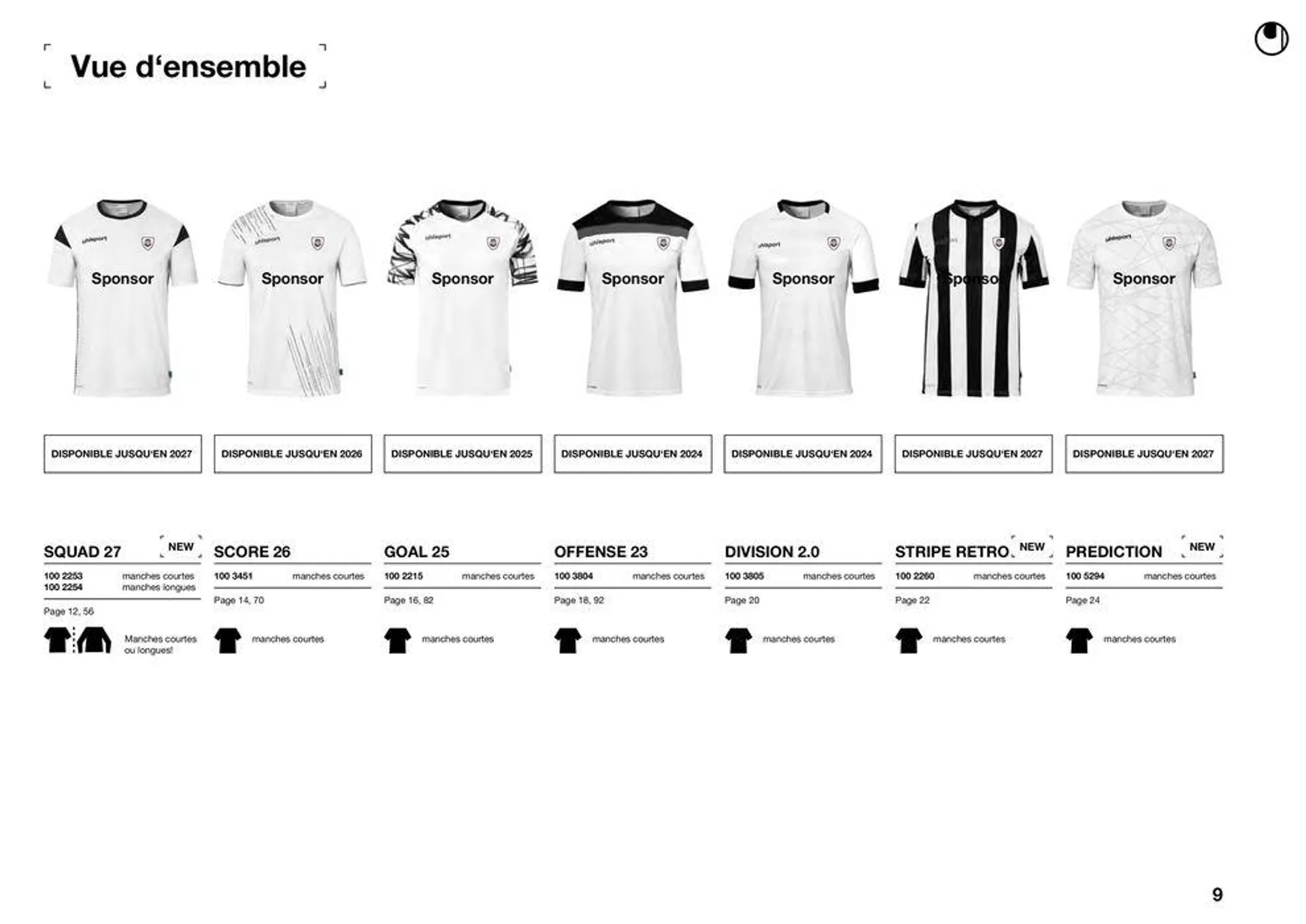 Table des matières du 24 janvier au 31 décembre 2024 - Catalogue page 9