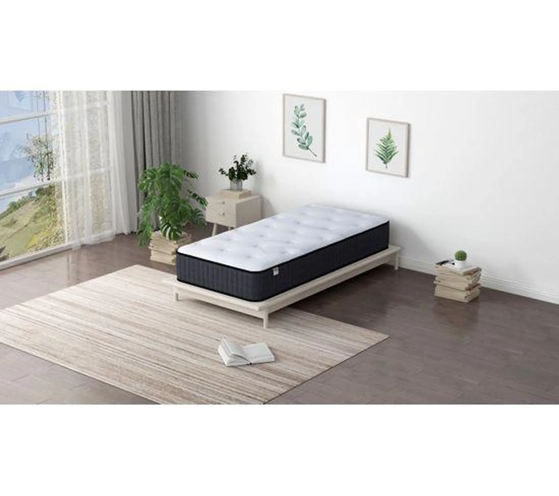 Matelas ressorts 90x190 cm SENZA ép.25 cm