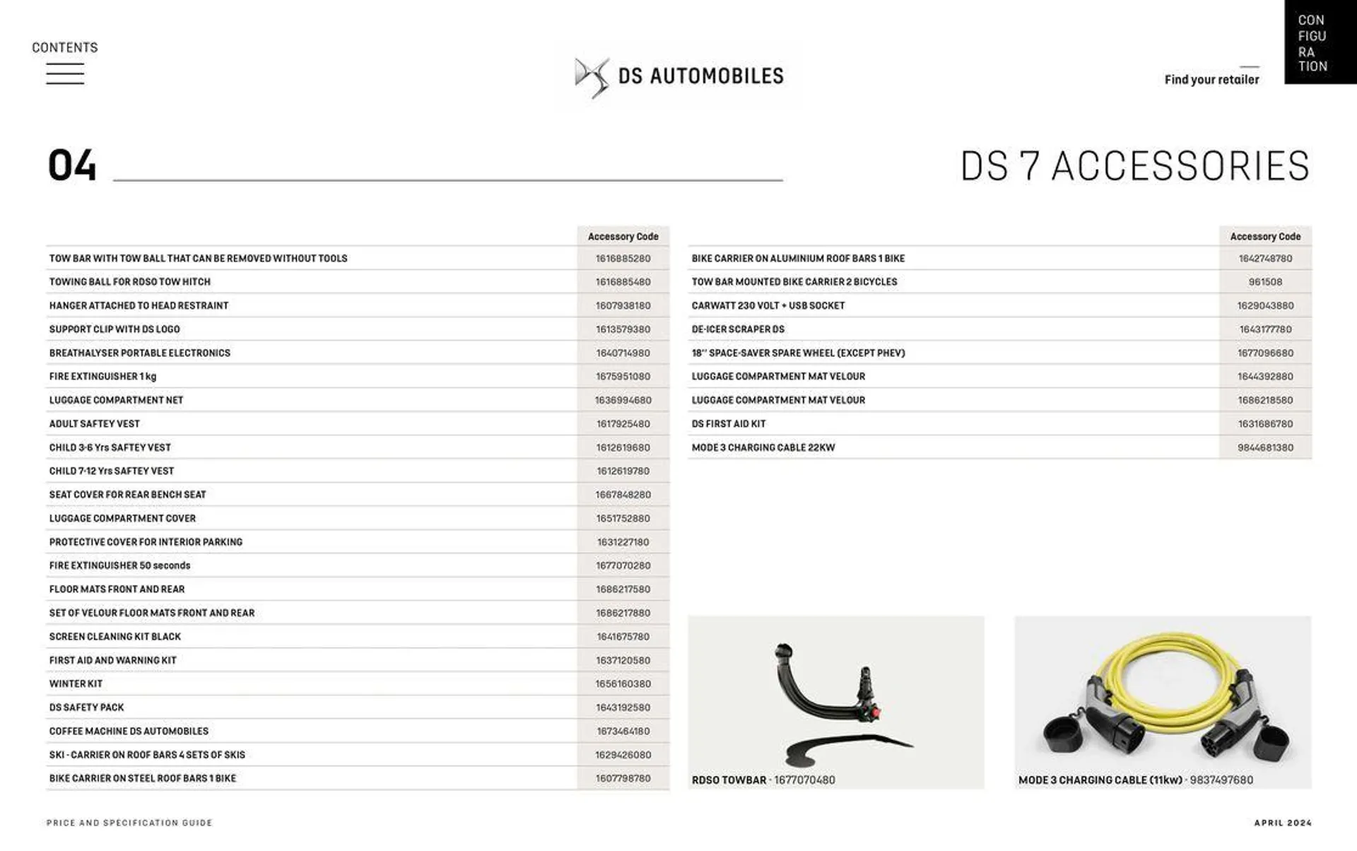 DS 7 du 18 juin au 30 novembre 2024 - Catalogue page 47