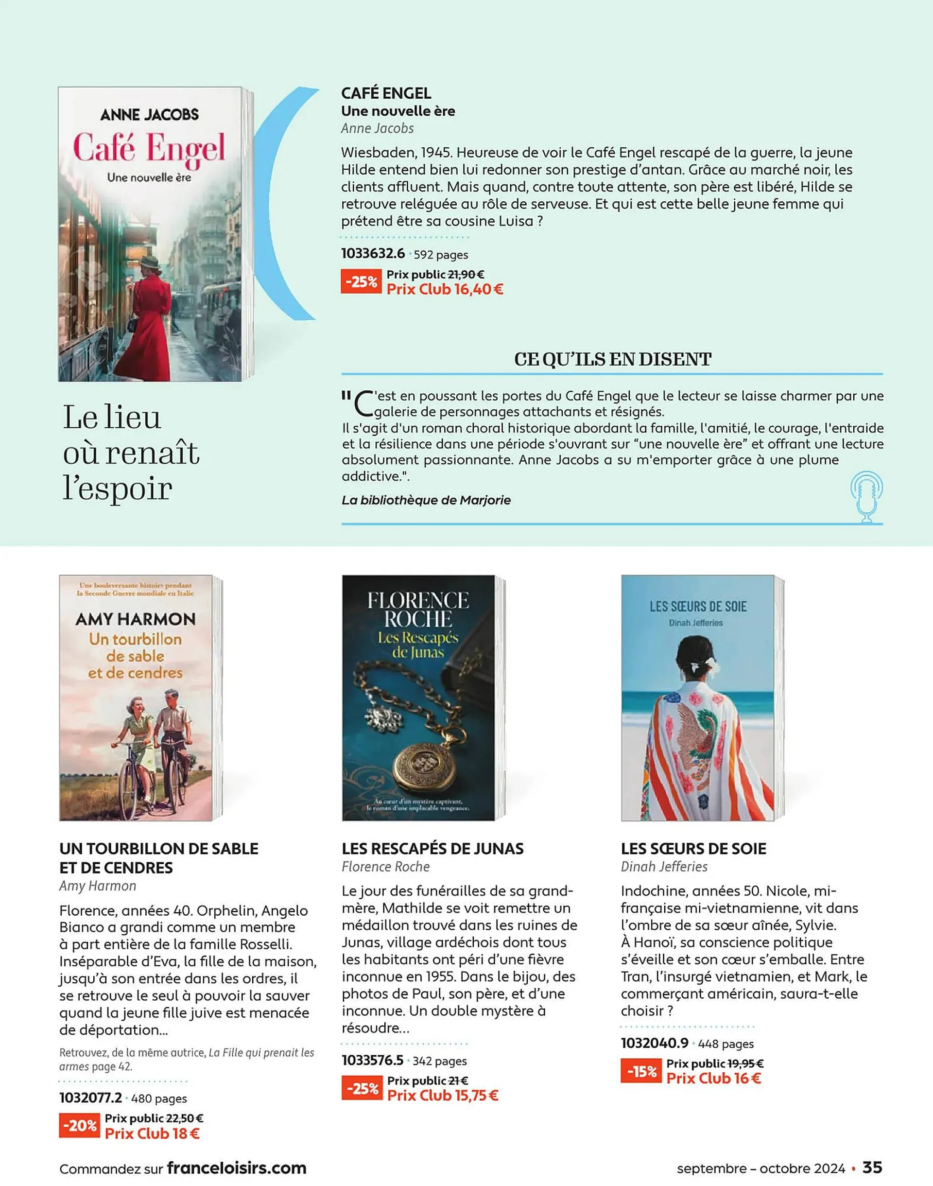 Catalogue France Loisirs du 1 septembre au 31 octobre 2024 - Catalogue page 35