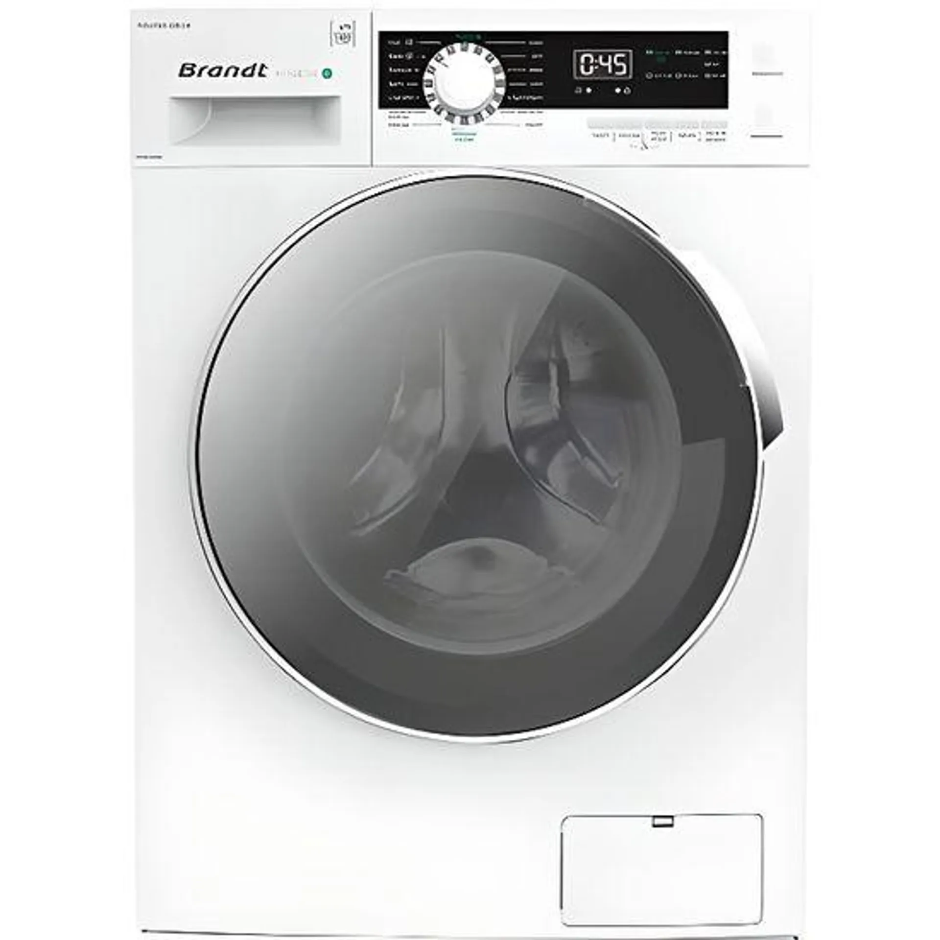 Lave-Linge Frontal BRANDT WFB194QW - Capacité de charge 9 kg - Vitesse d'essorage maximale 1400 trs/min - Blanc