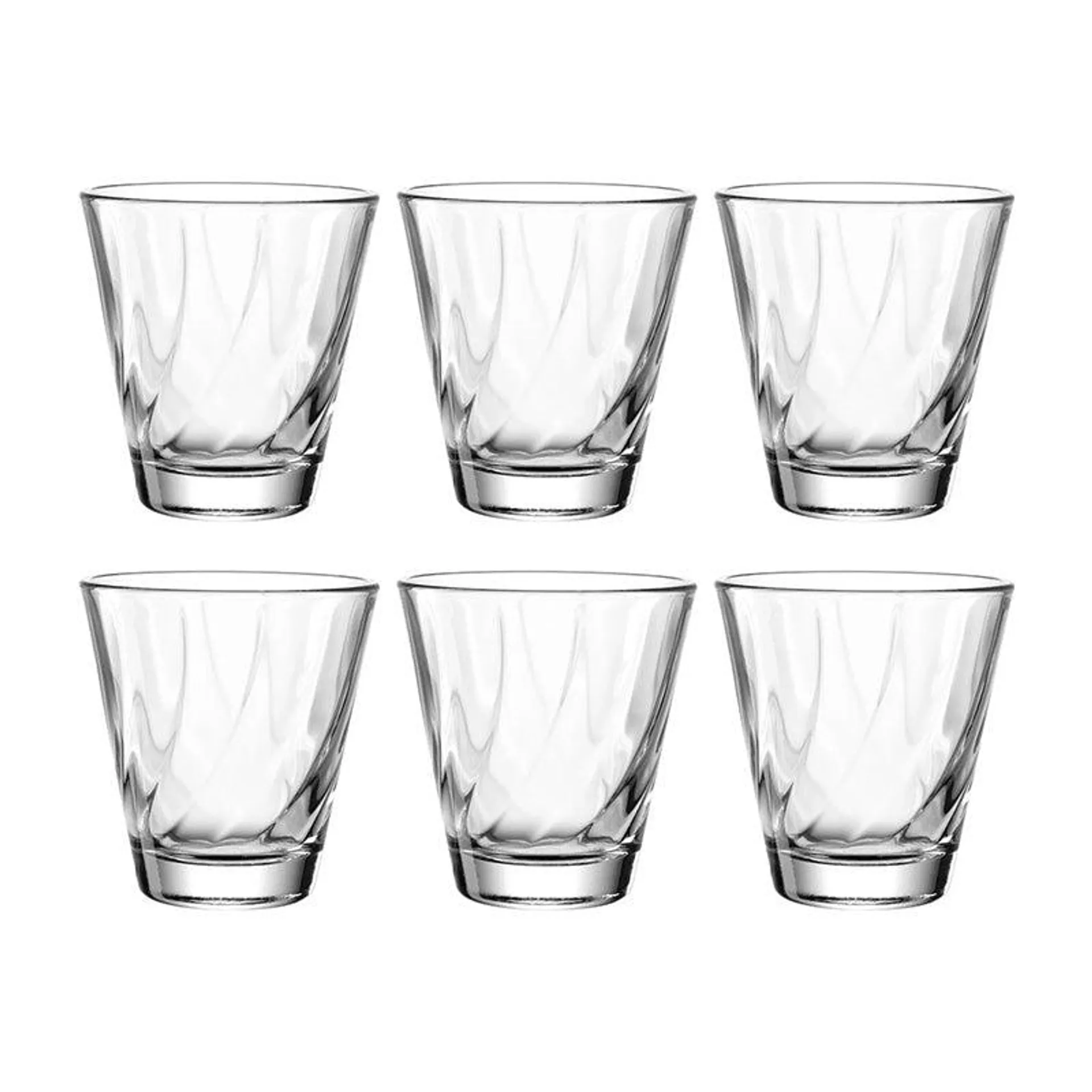 Lot 6 verres à eau Twist 215ml