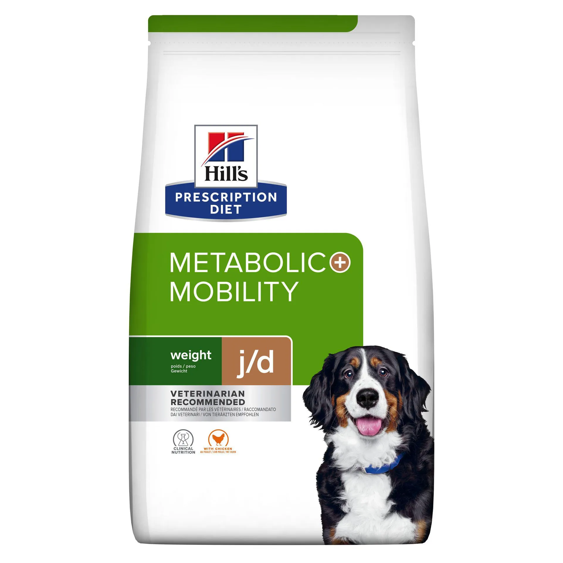Hill's prescription diet metabolic + mobility weight management hondenvoer met kip zak 12kg