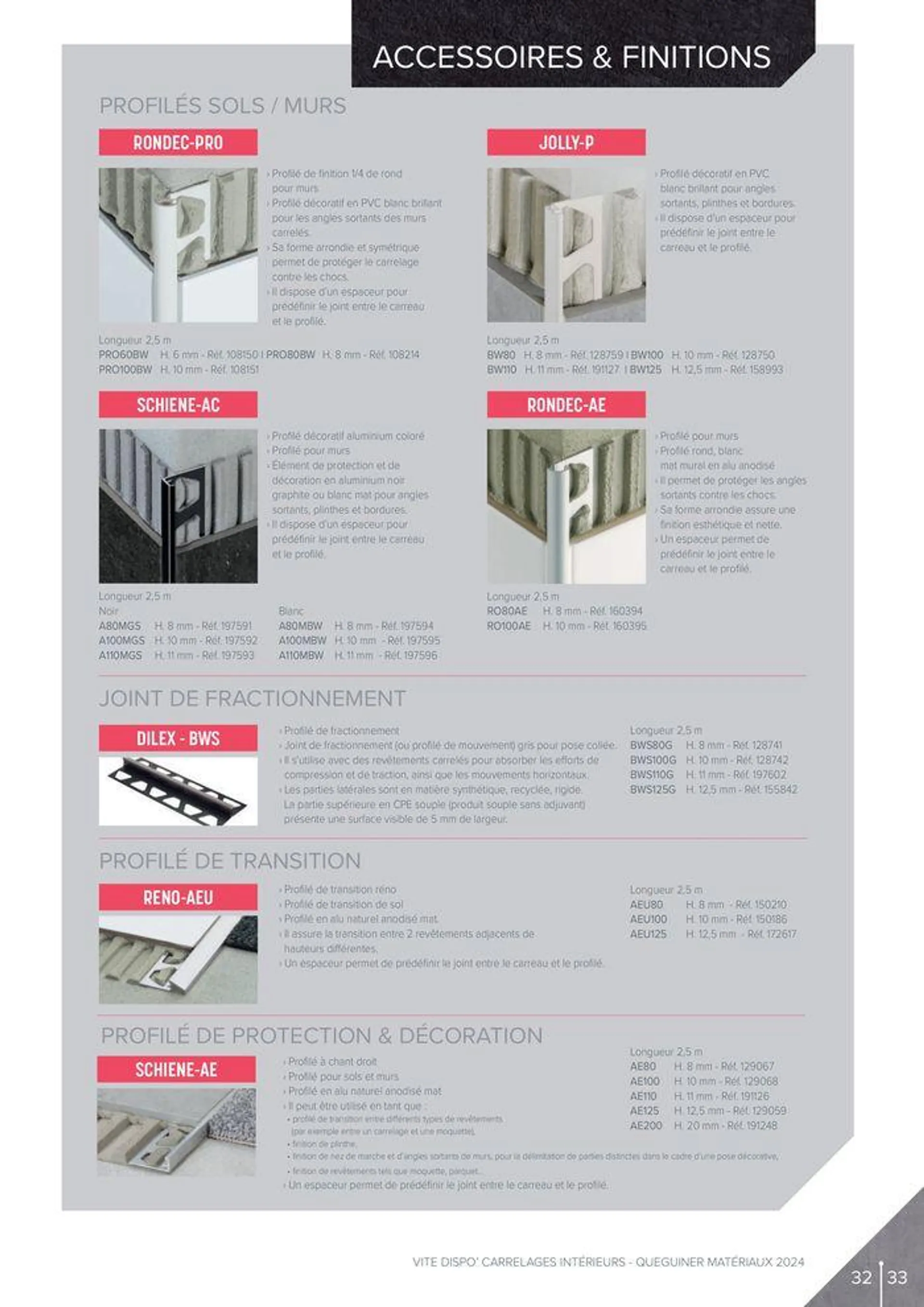 Carrelages intérieurs du 30 mai au 31 décembre 2024 - Catalogue page 33