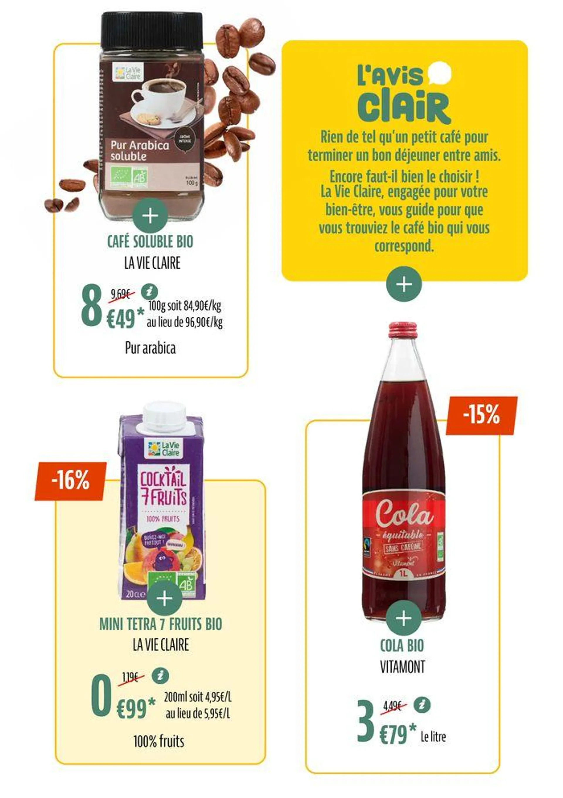 TOUTES NOS PROMOS BIO POUR UN ÉTÉ SAVOUREUX du 1 juillet au 31 juillet 2024 - Catalogue page 25