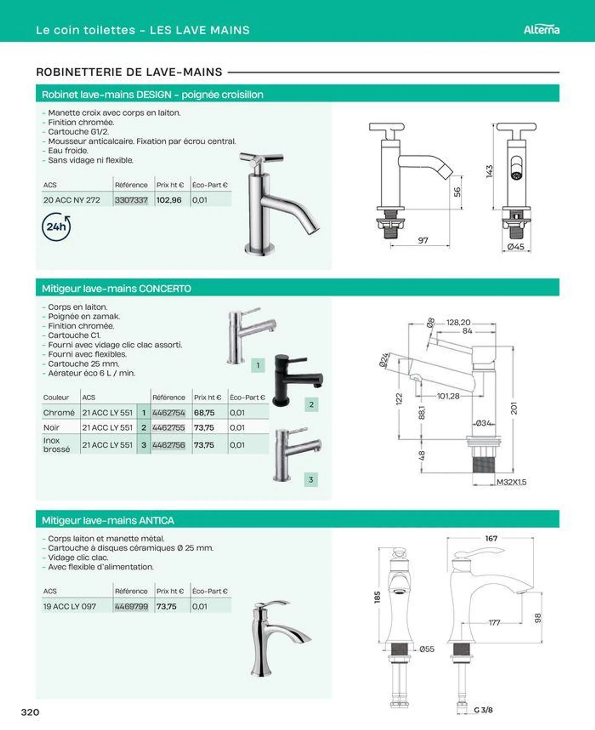 La salle de bain en toute sérénité du 2 juillet au 31 décembre 2024 - Catalogue page 320