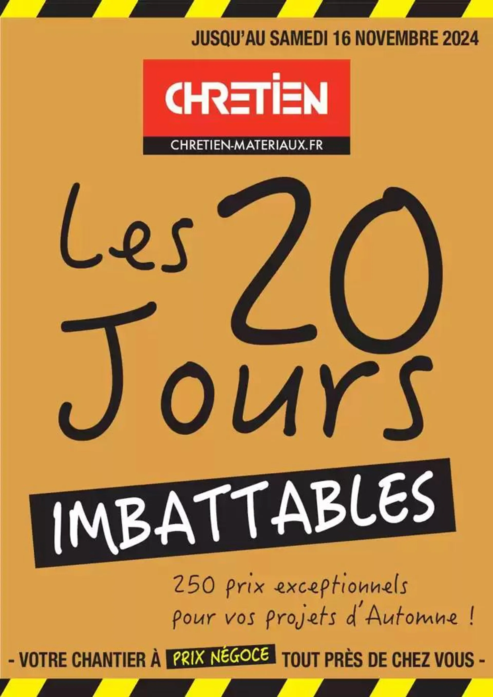 Les 20 jours imbattables - 1