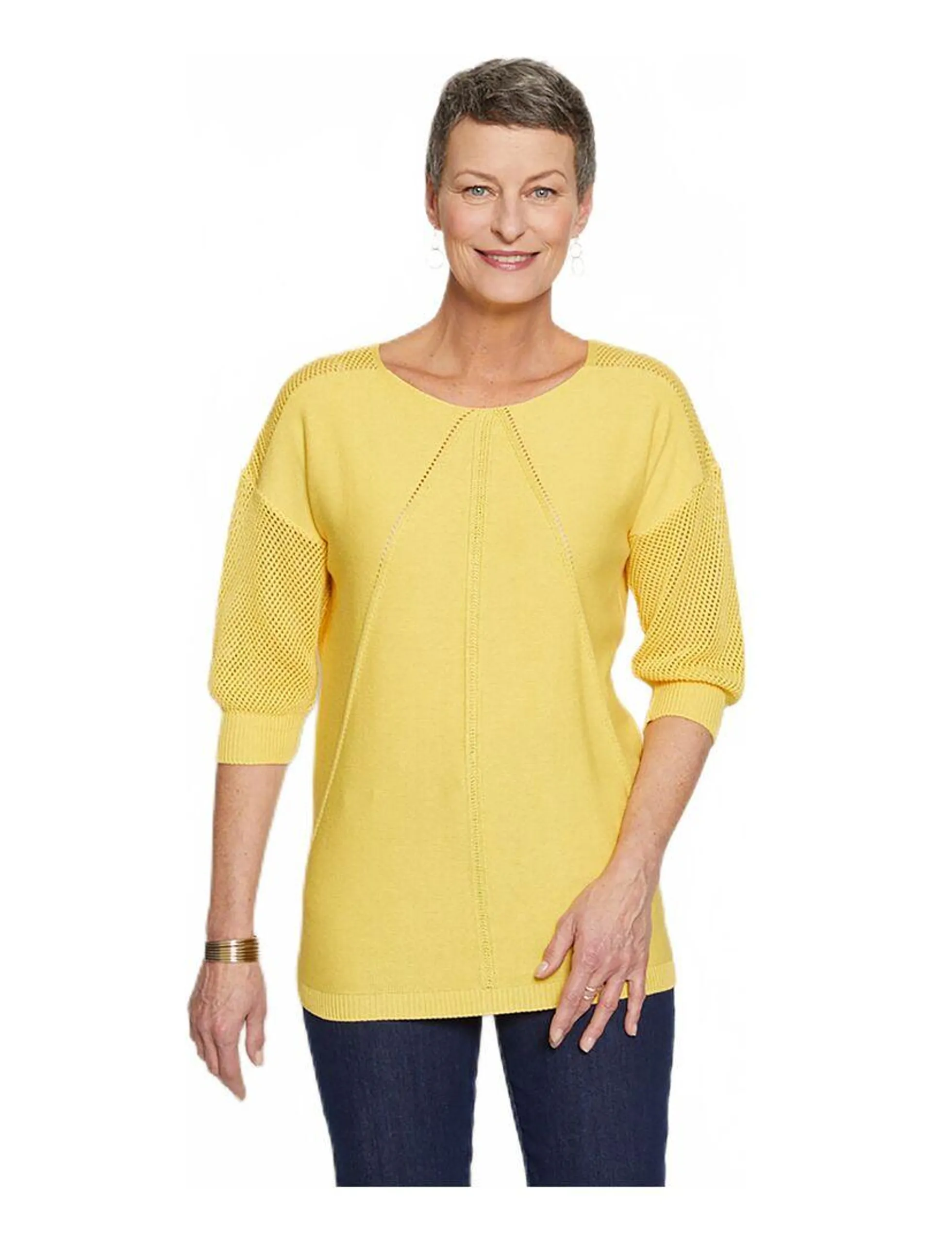 Le pull tendance - Jaune