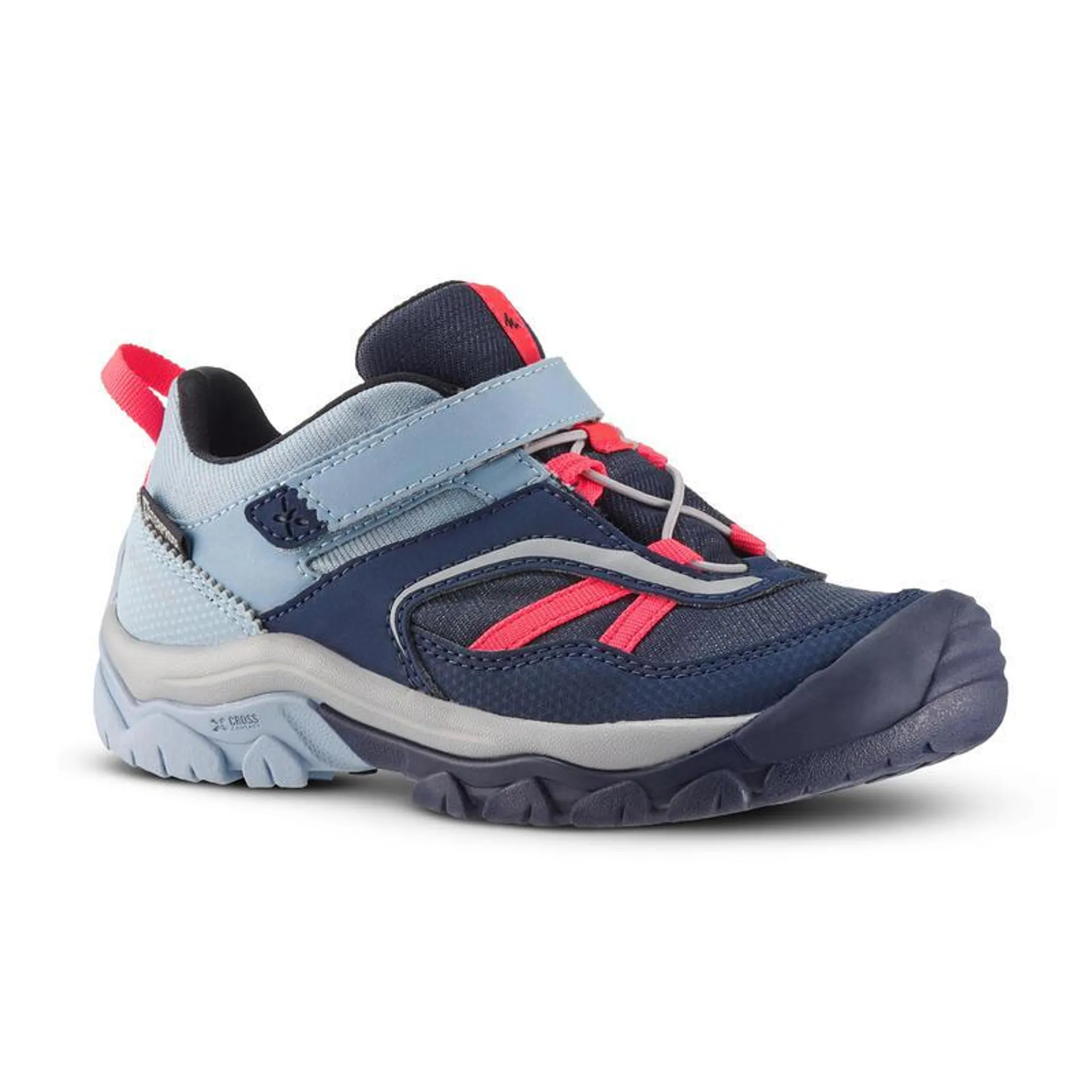 Chaussures imperméables de randonnée -CROSSROCK bleu rose - enfant 28 AU 34