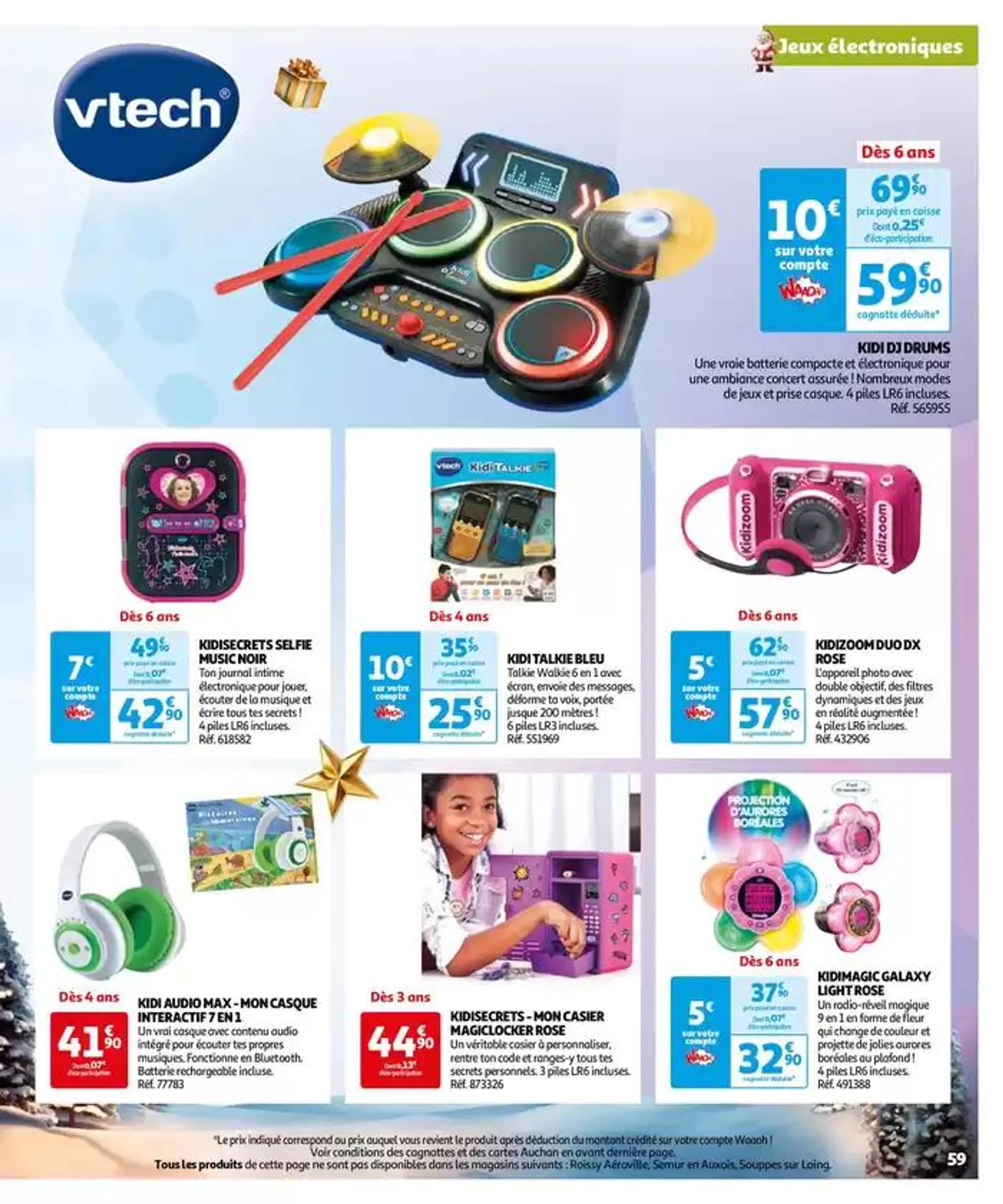 Réveillons Noël, un max de promos pour les fêtes du 11 octobre au 6 décembre 2024 - Catalogue page 59