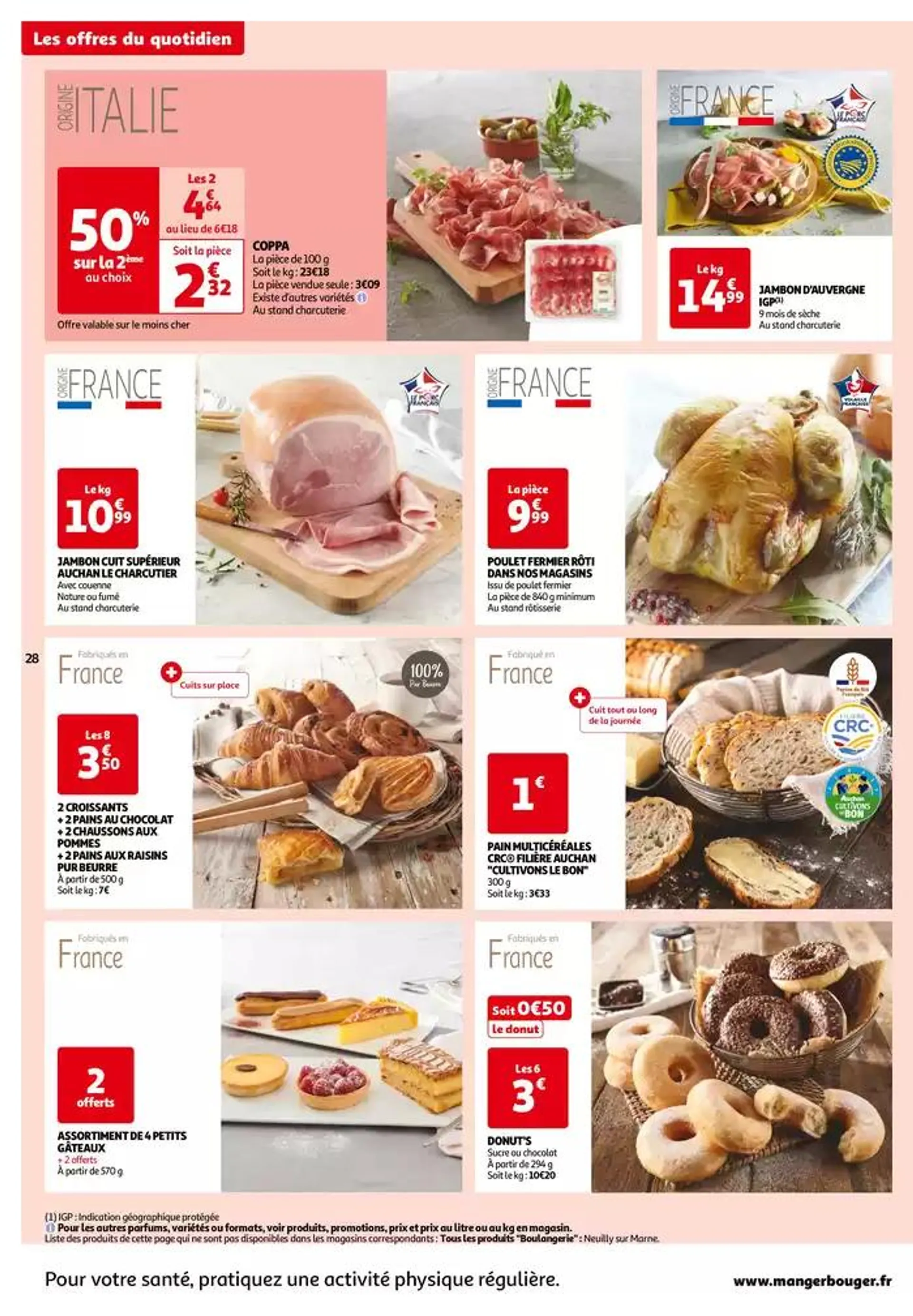 Top depart : 25 jours Auchan  du 29 octobre au 4 novembre 2024 - Catalogue page 28