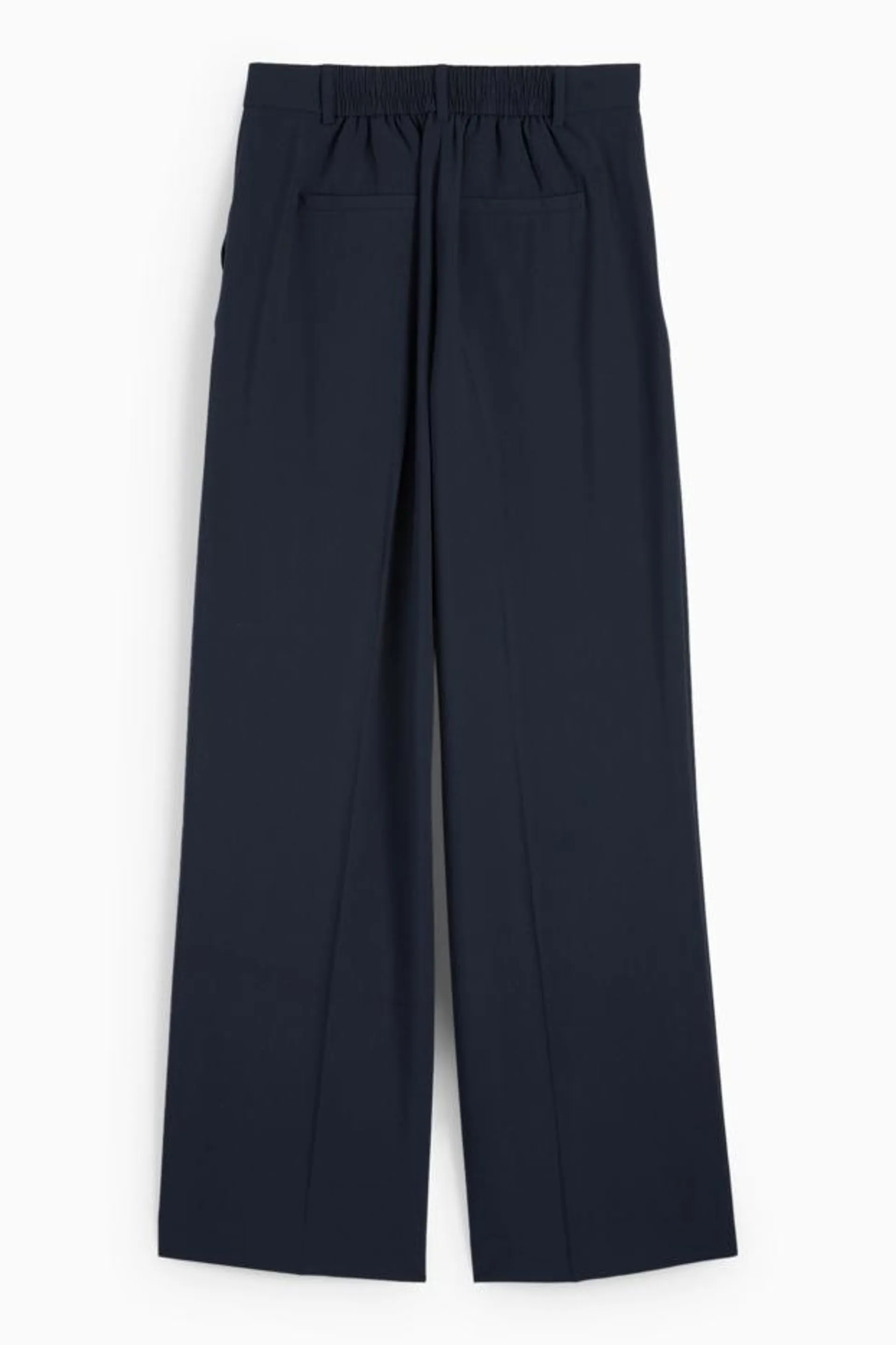 Cloth trousers - high waist - wide leg