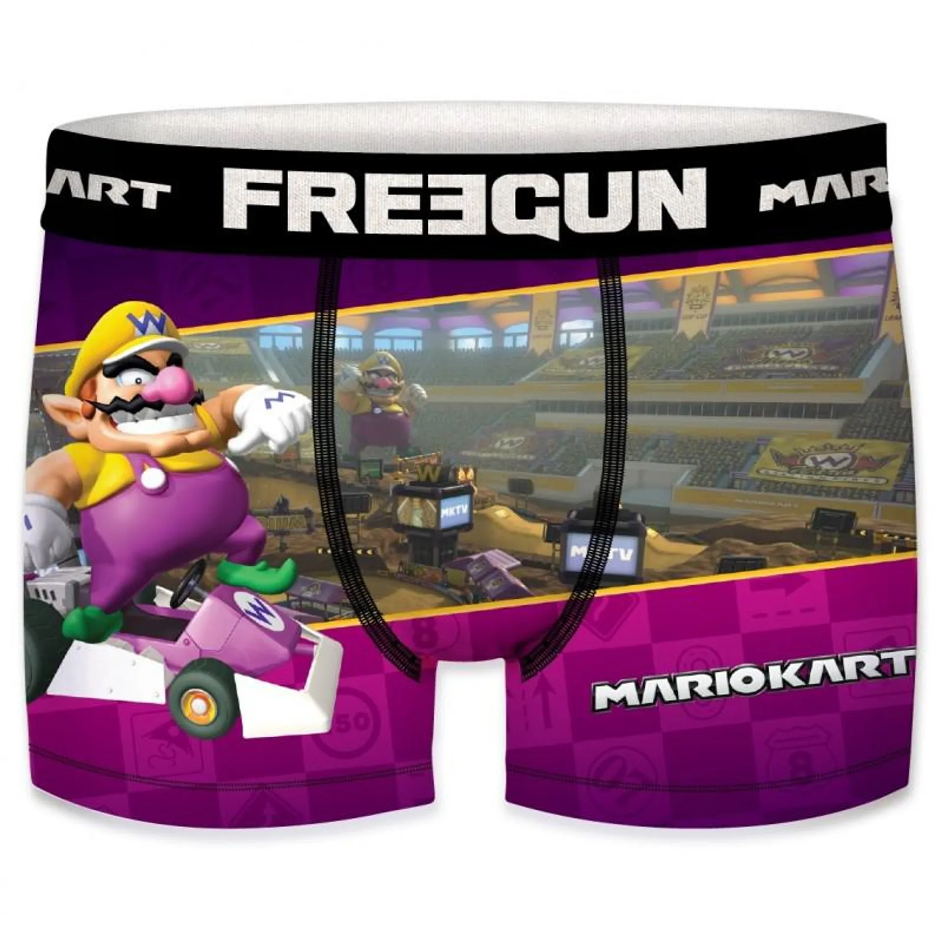 Boxer Freegun garçon Mario Kart Wario