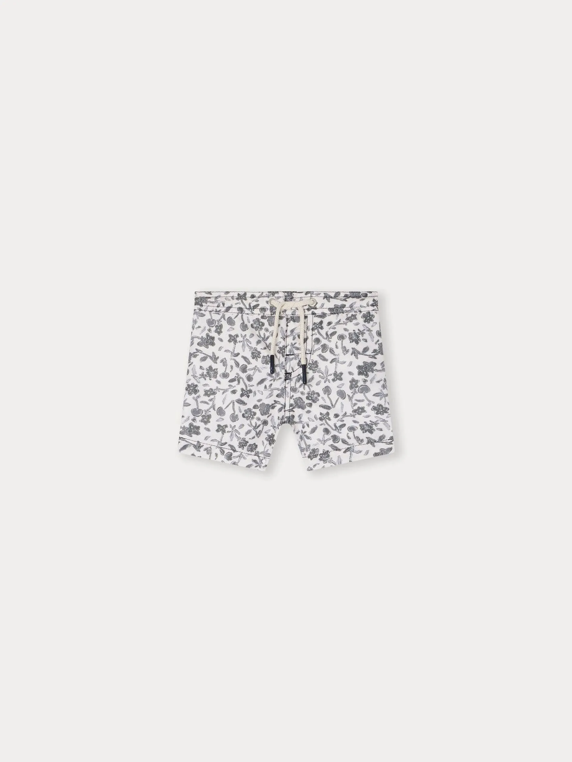 Short de bain Niagara fleurs tilleul