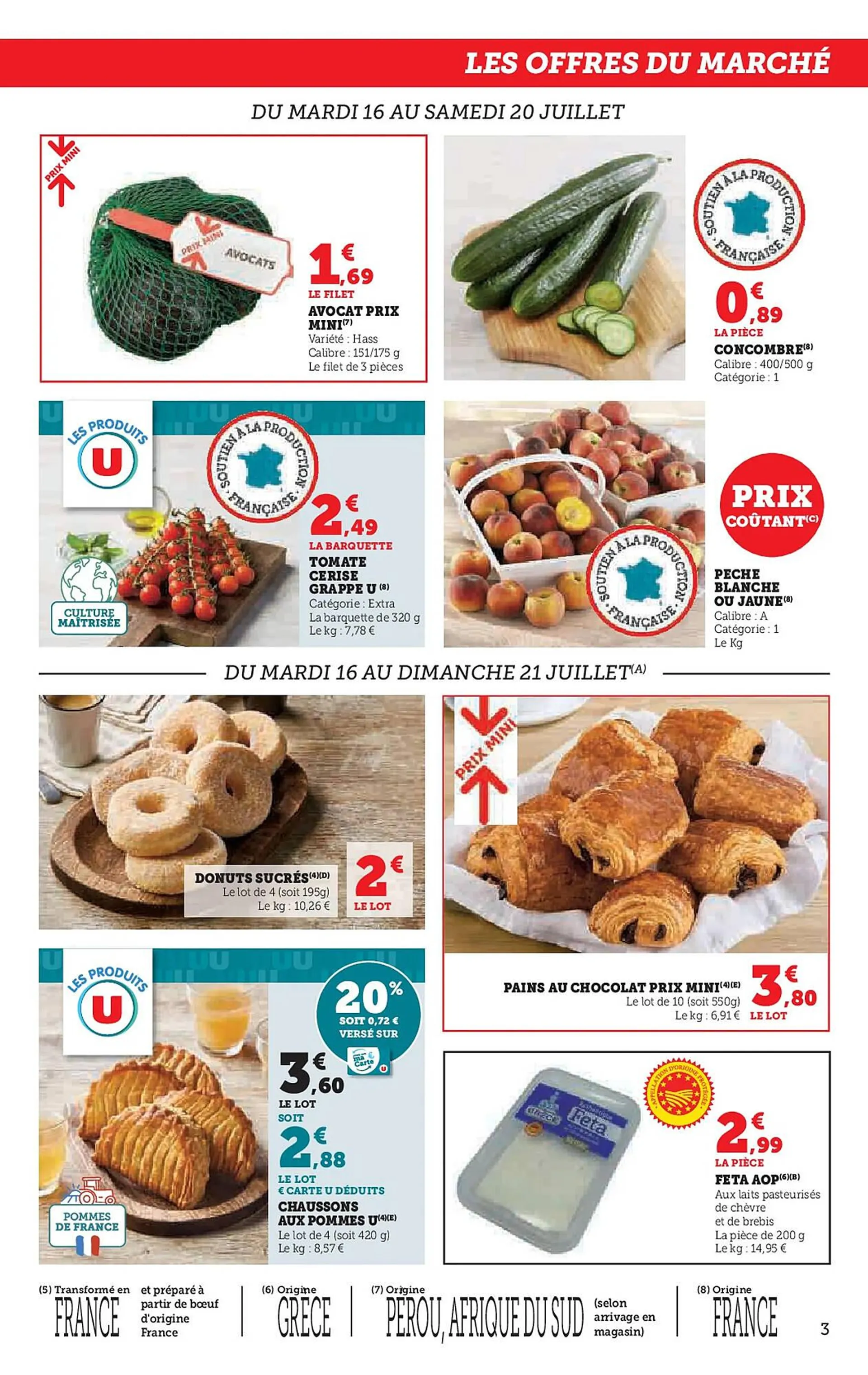 Catalogue U Express du 16 juillet au 28 juillet 2024 - Catalogue page 3