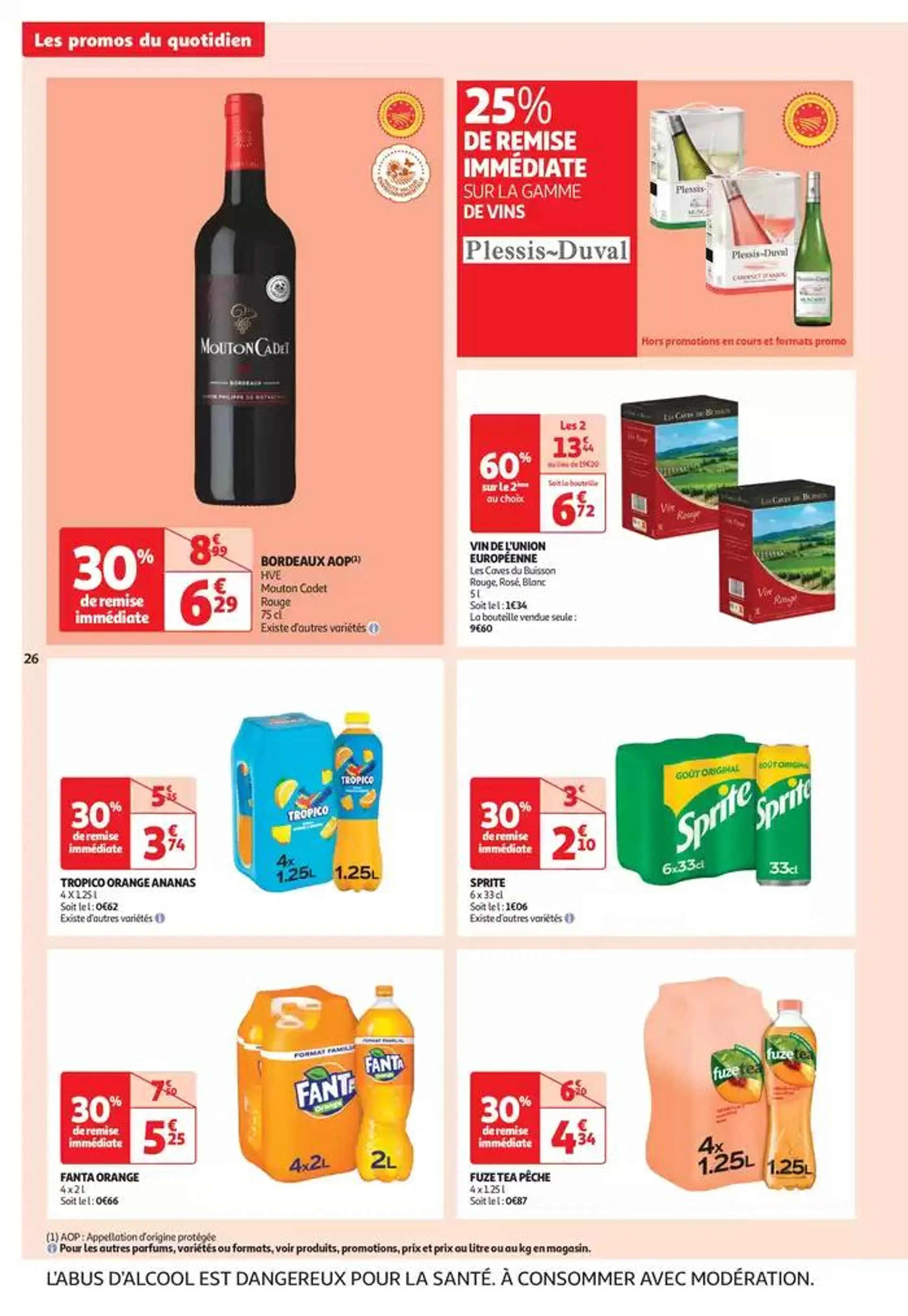 Top depart : 25 jours Auchan  du 29 octobre au 4 novembre 2024 - Catalogue page 26