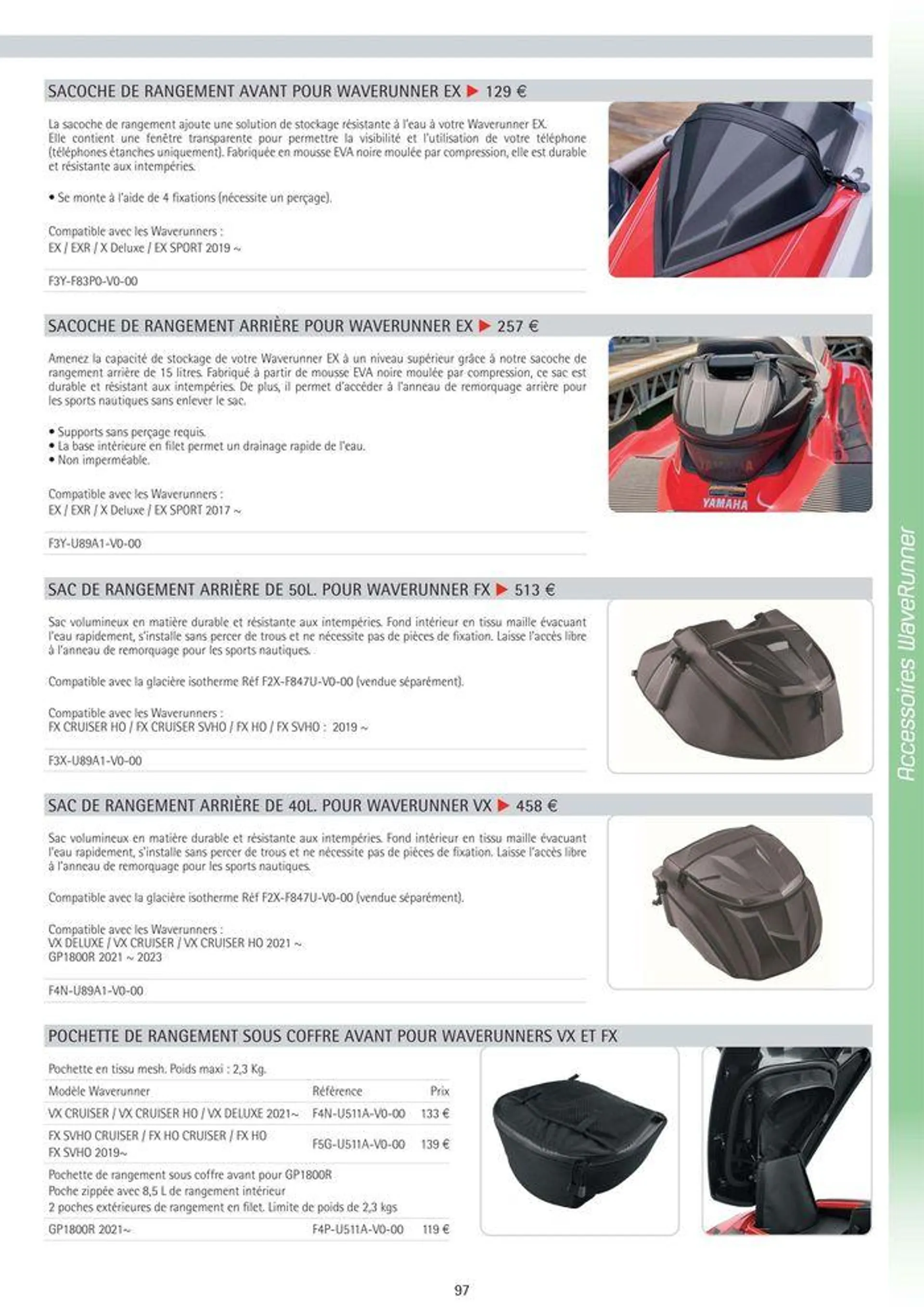 Catalogue Yamaha Marine - Accessoires Marine 2024 - 109