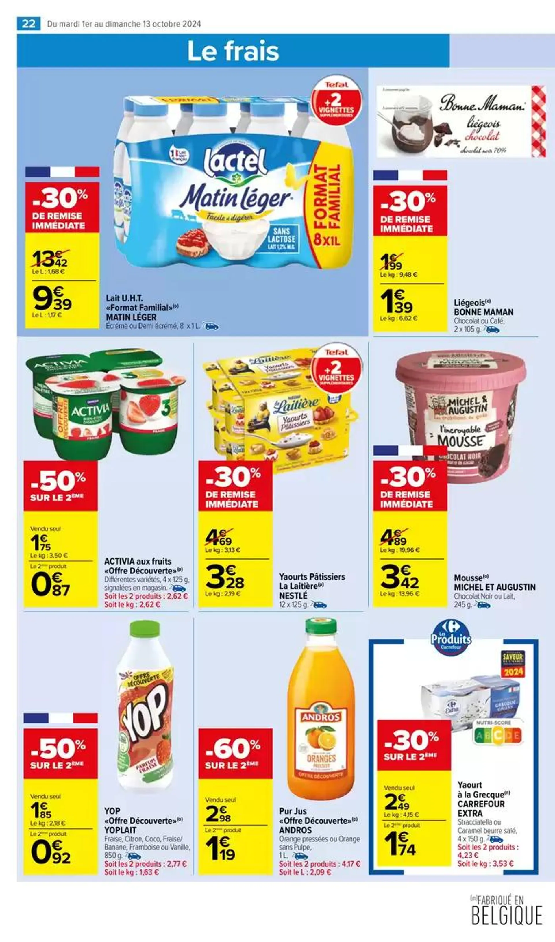 LES SURGELÉS ET GLACES du 1 octobre au 13 octobre 2024 - Catalogue page 24