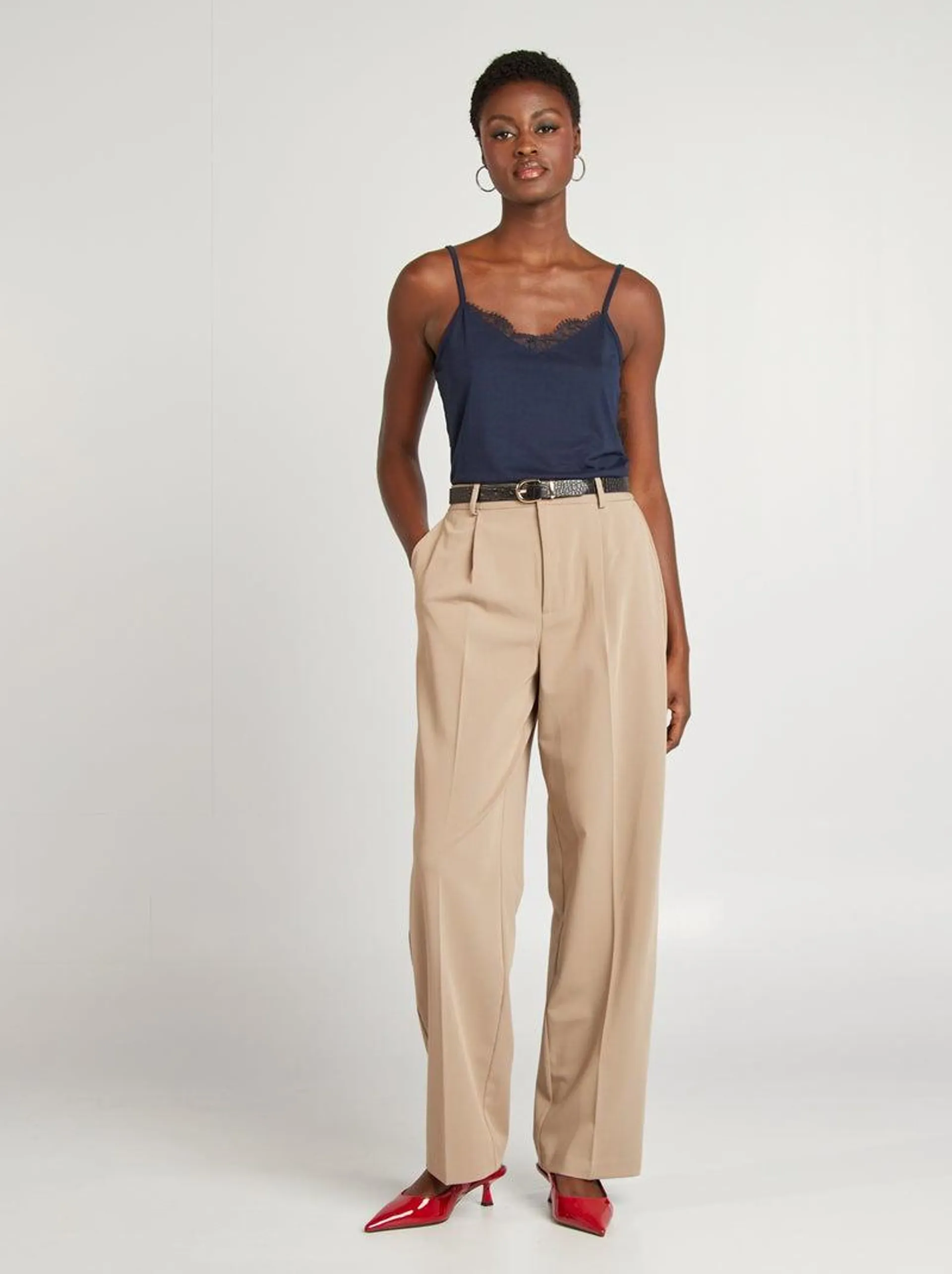 Pantalon tailleur - Beige