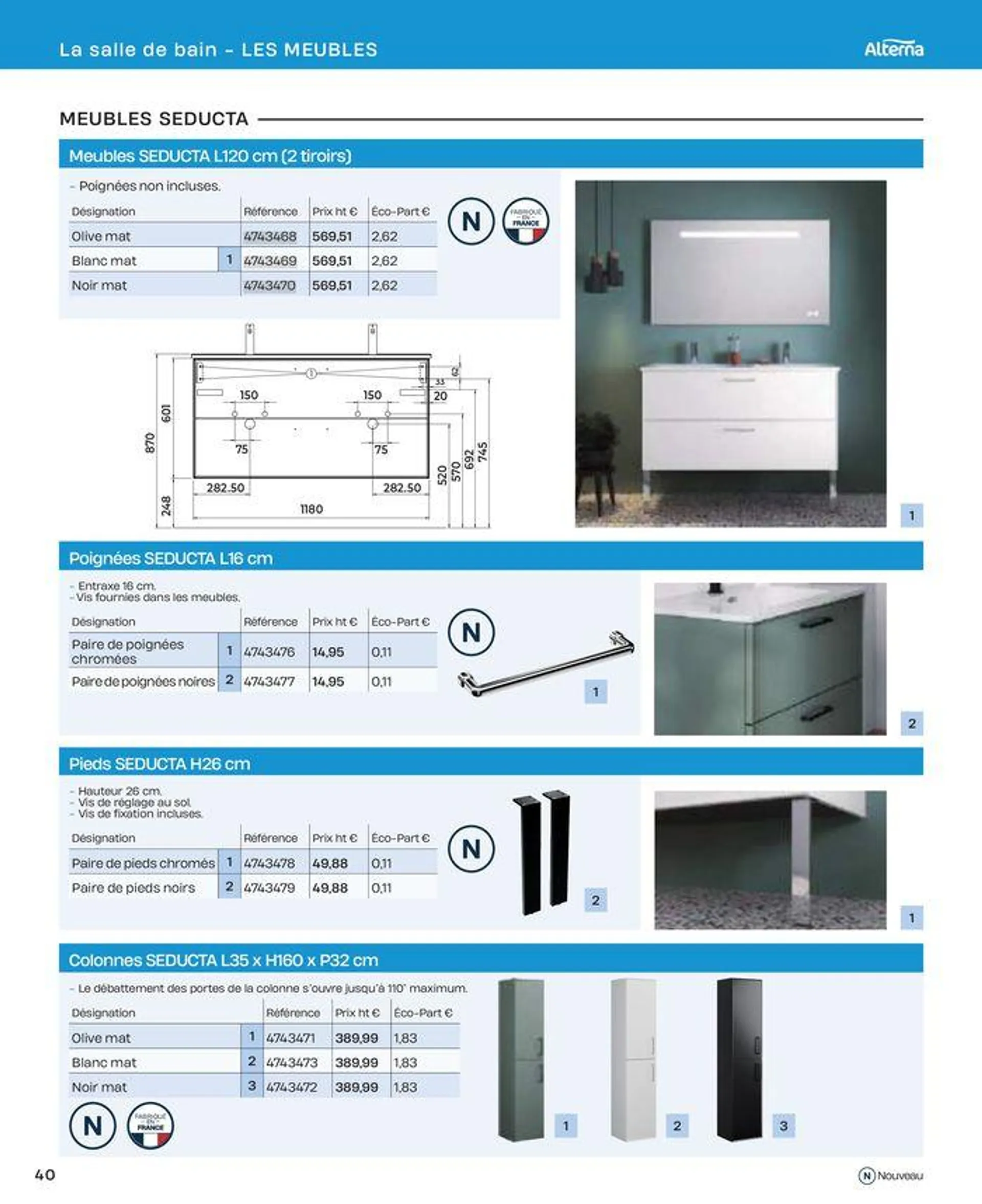 La salle de bain en toute sérénité du 2 juillet au 31 décembre 2024 - Catalogue page 40